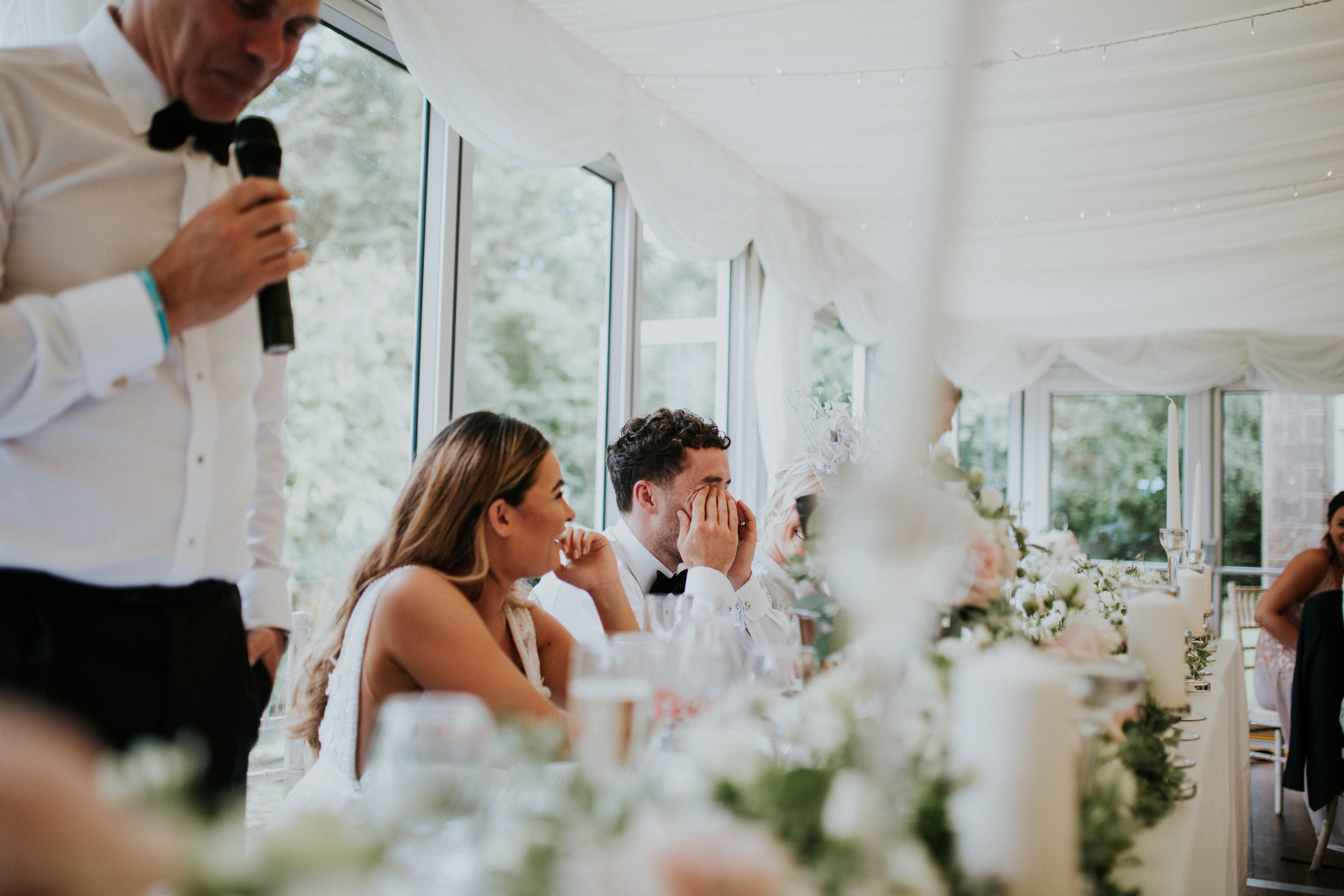 groom laughing 