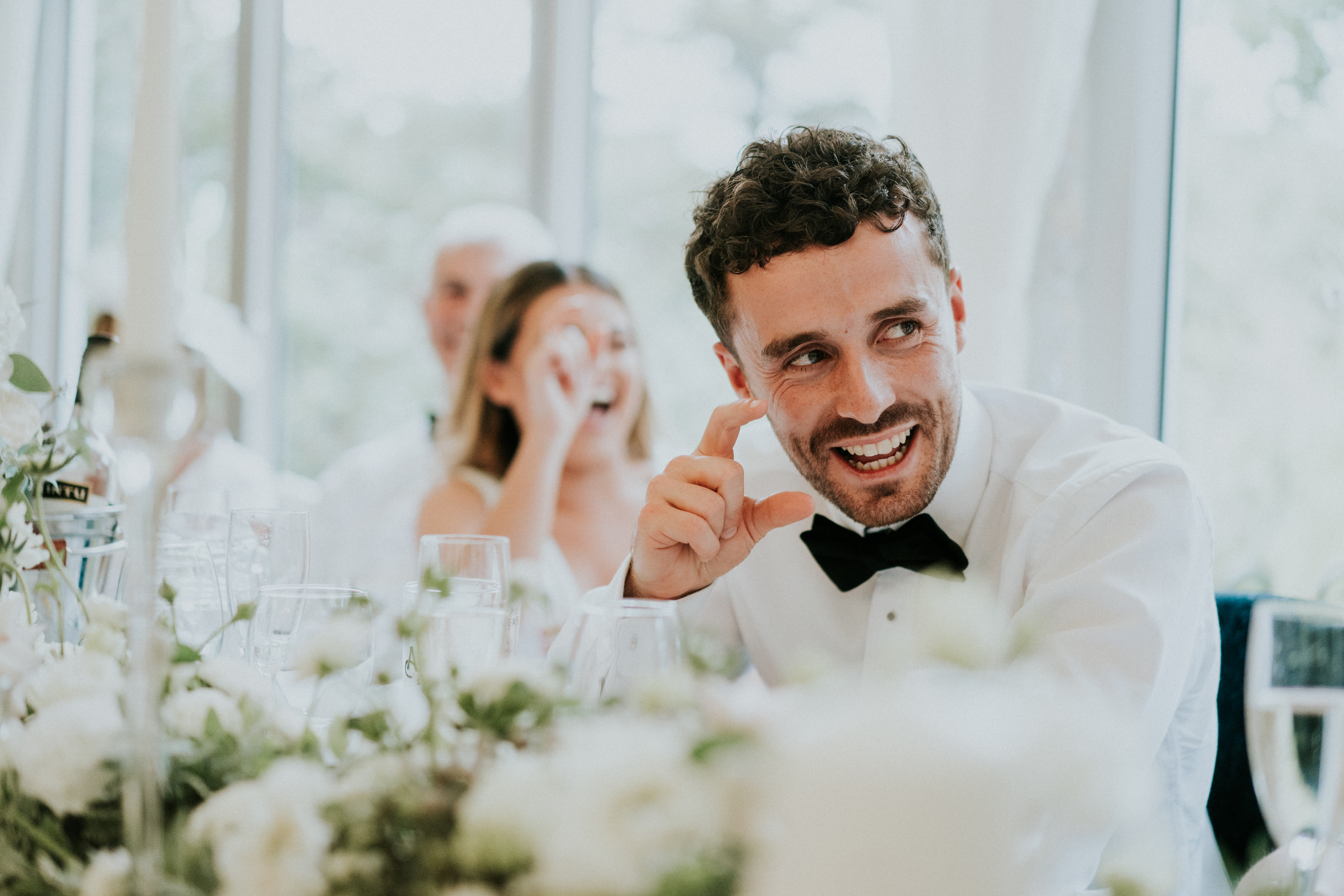 groom laughing 