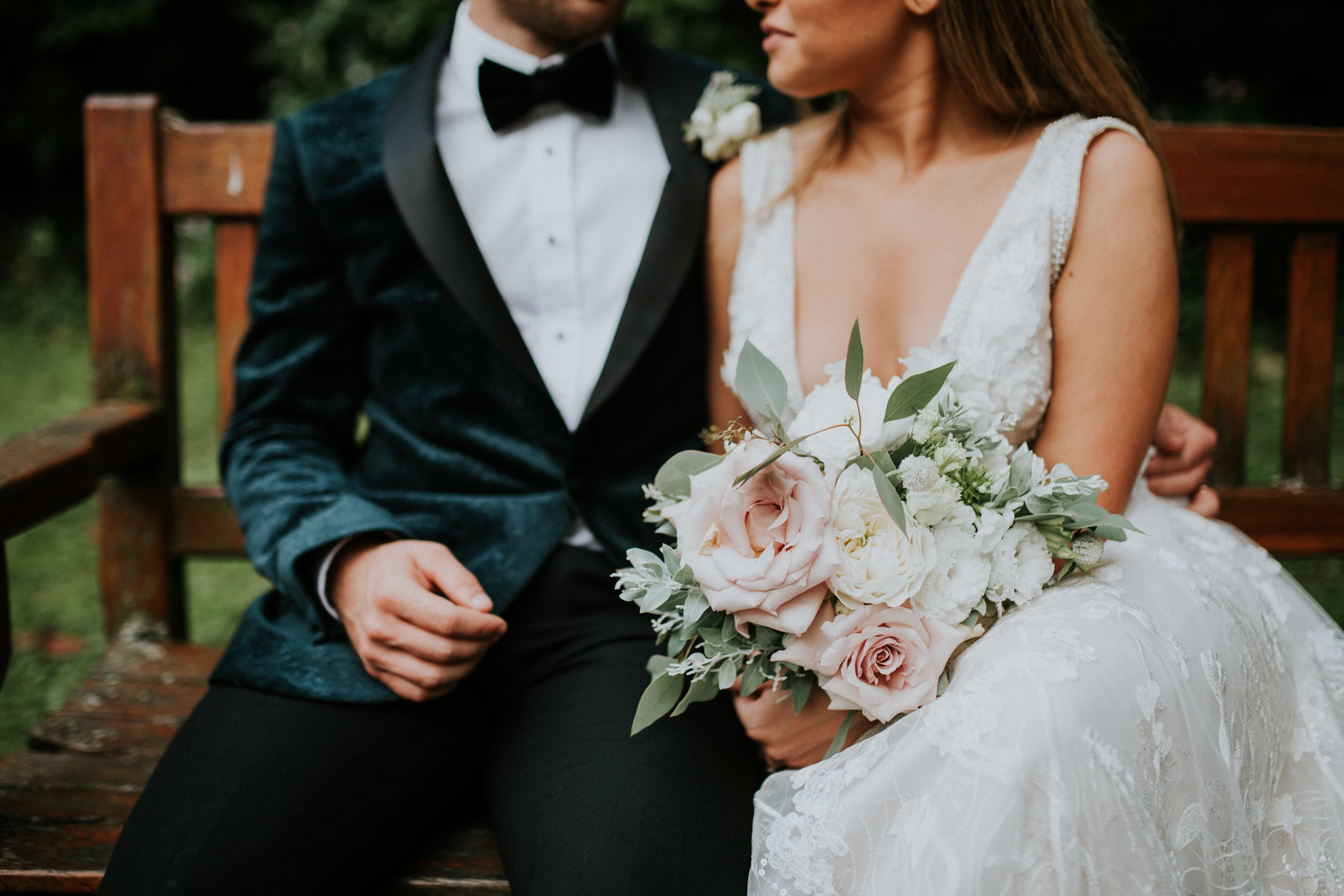 bride and groom portraits