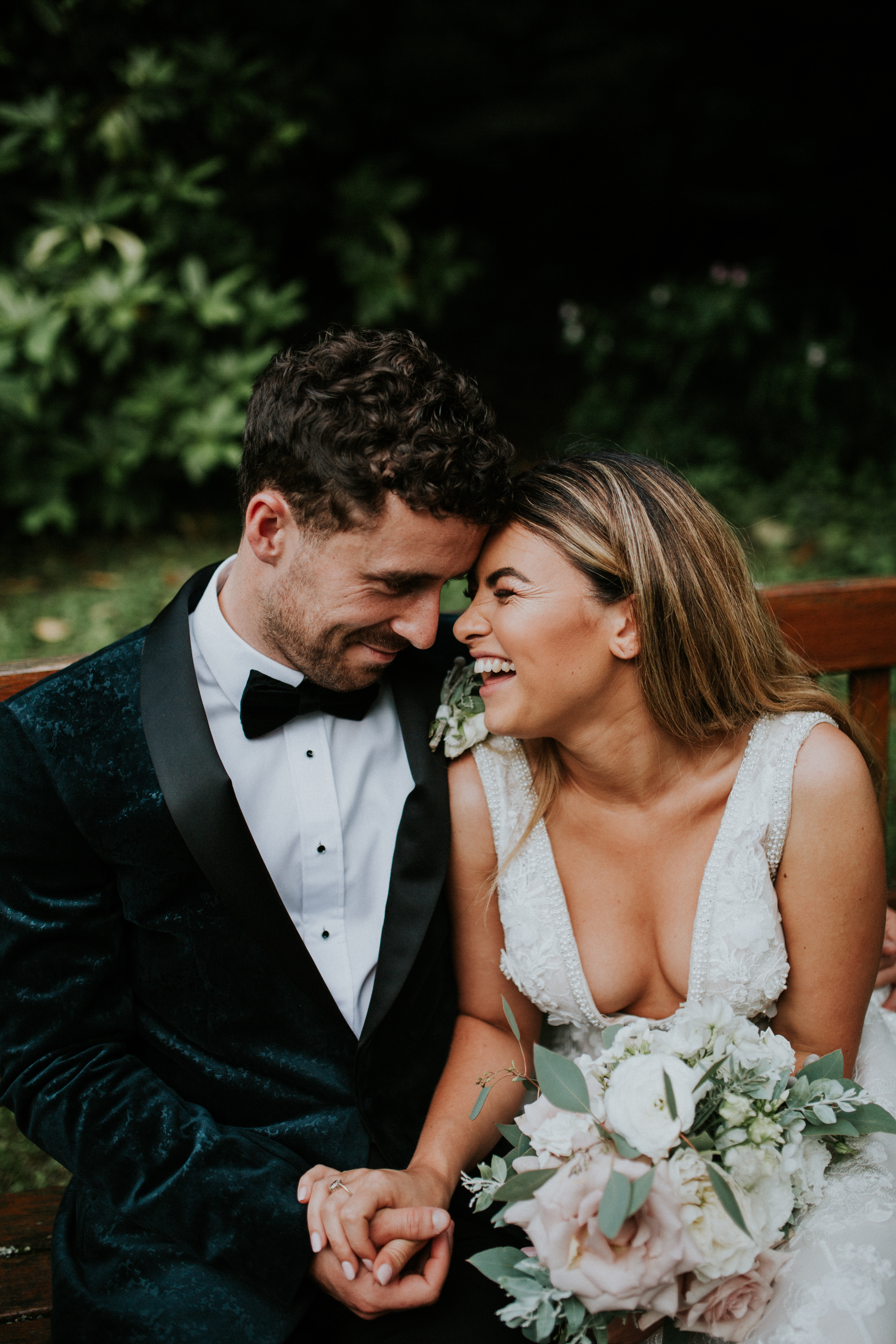 bride and groom portraits