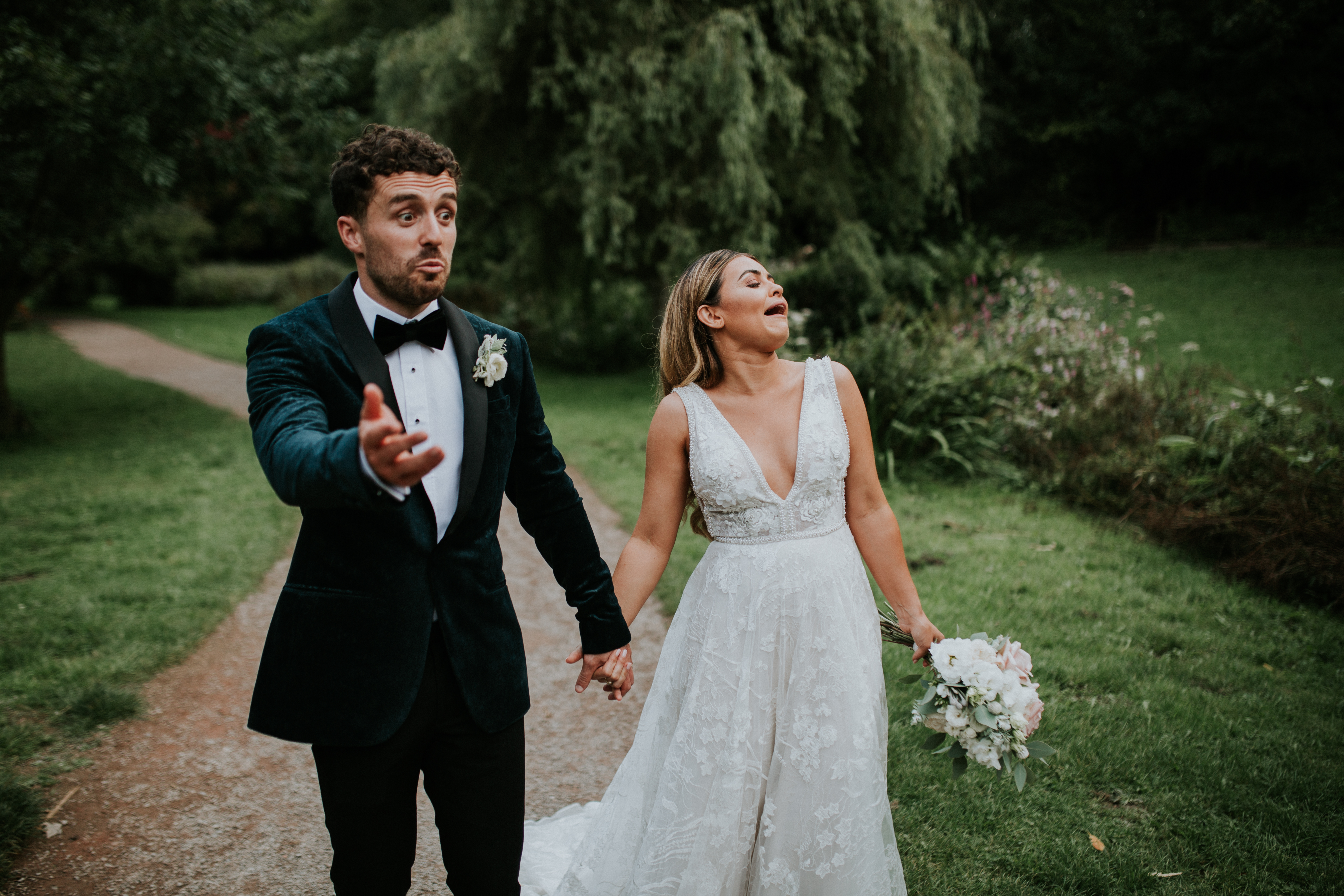 bride and groom portraits