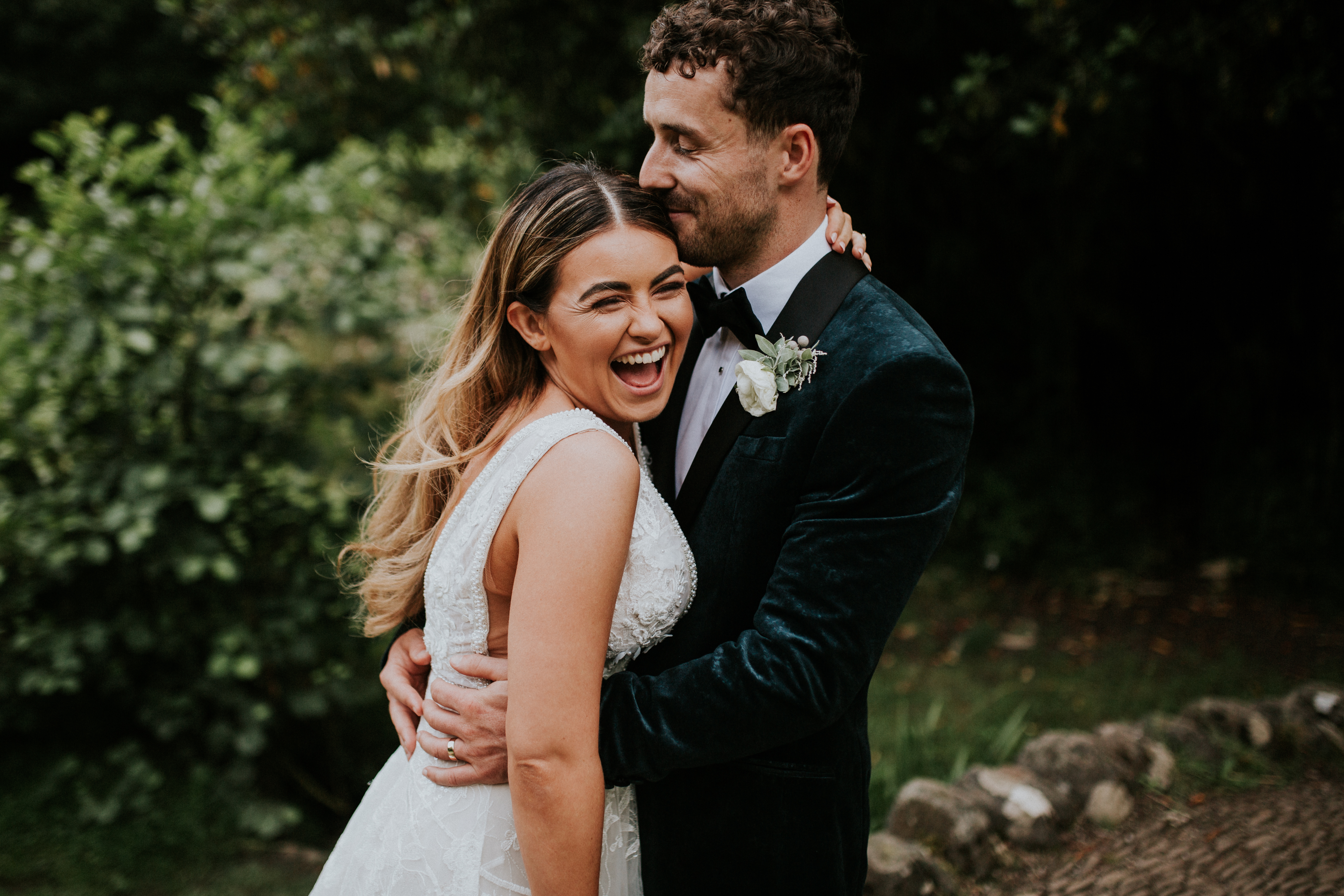 bride and groom portraits