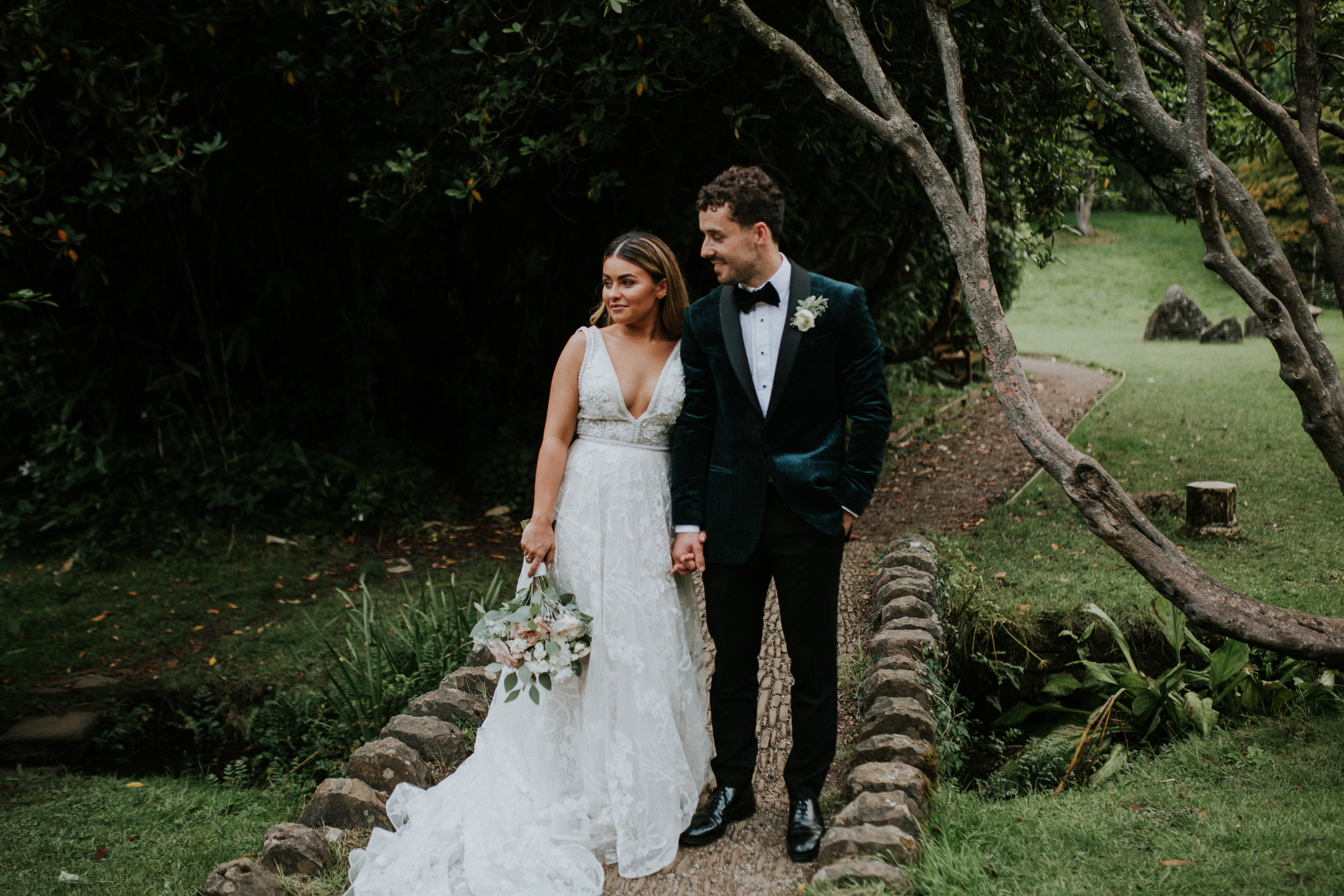 bride and groom portraits