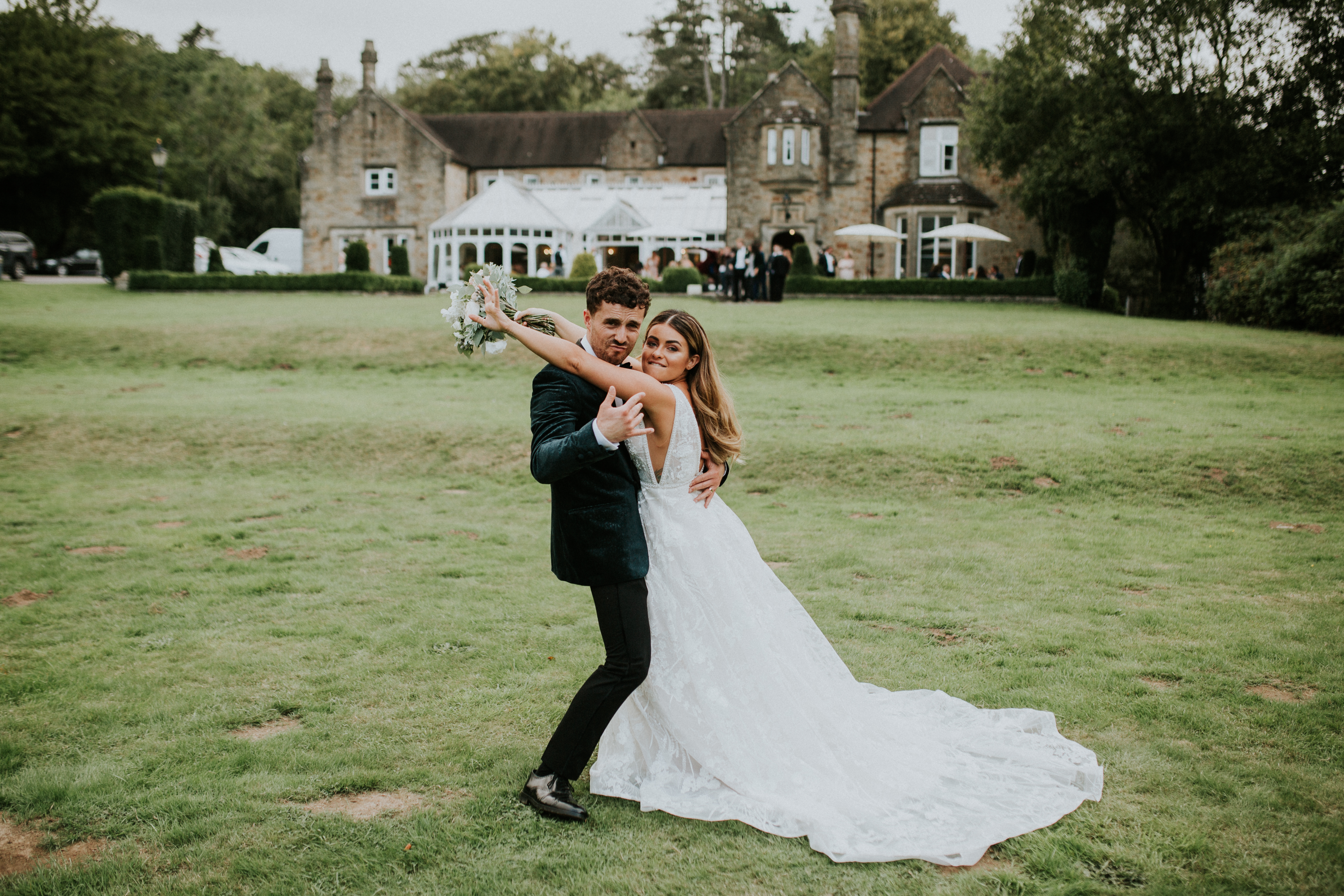 bride and groom portraits