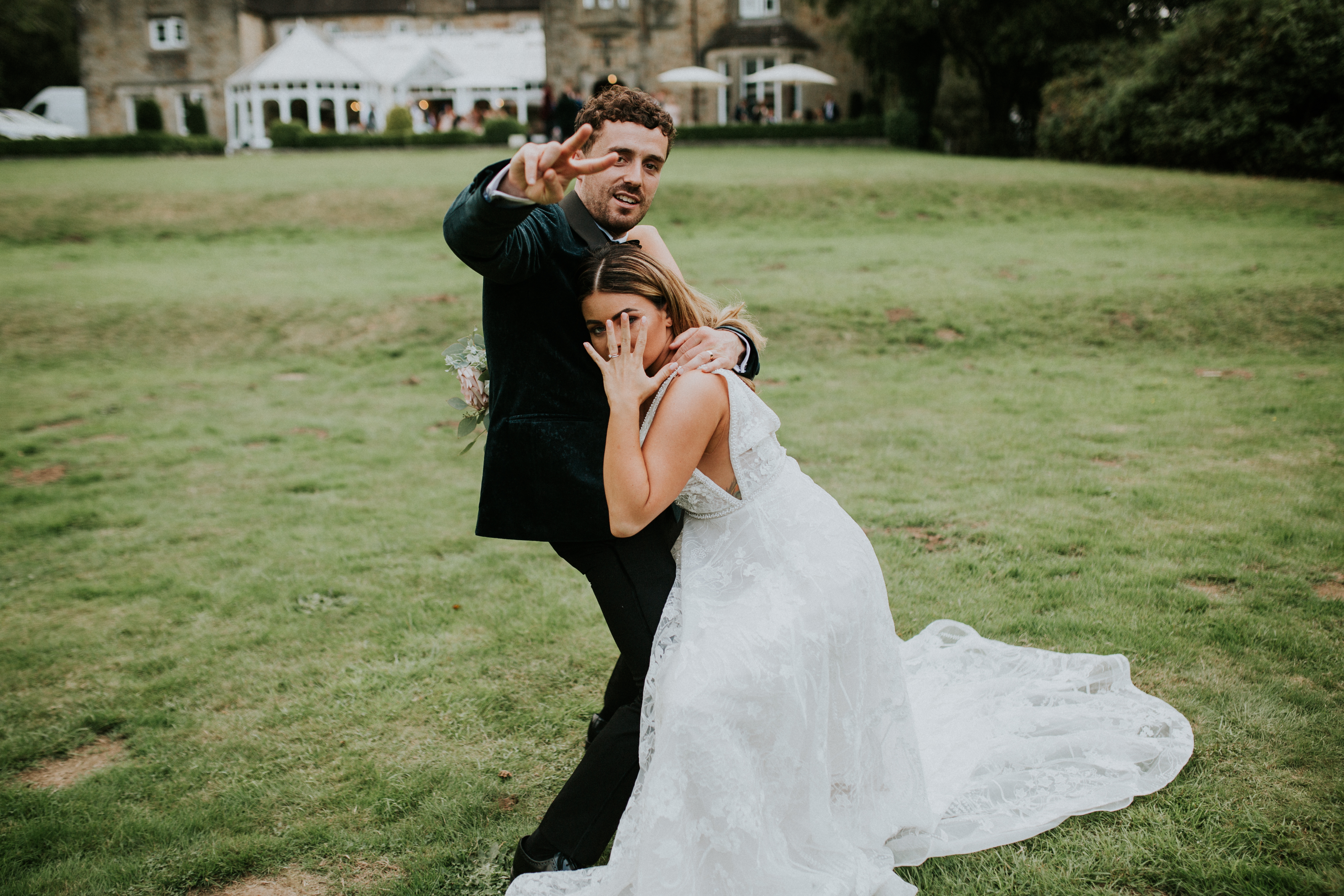 bride and groom portraits