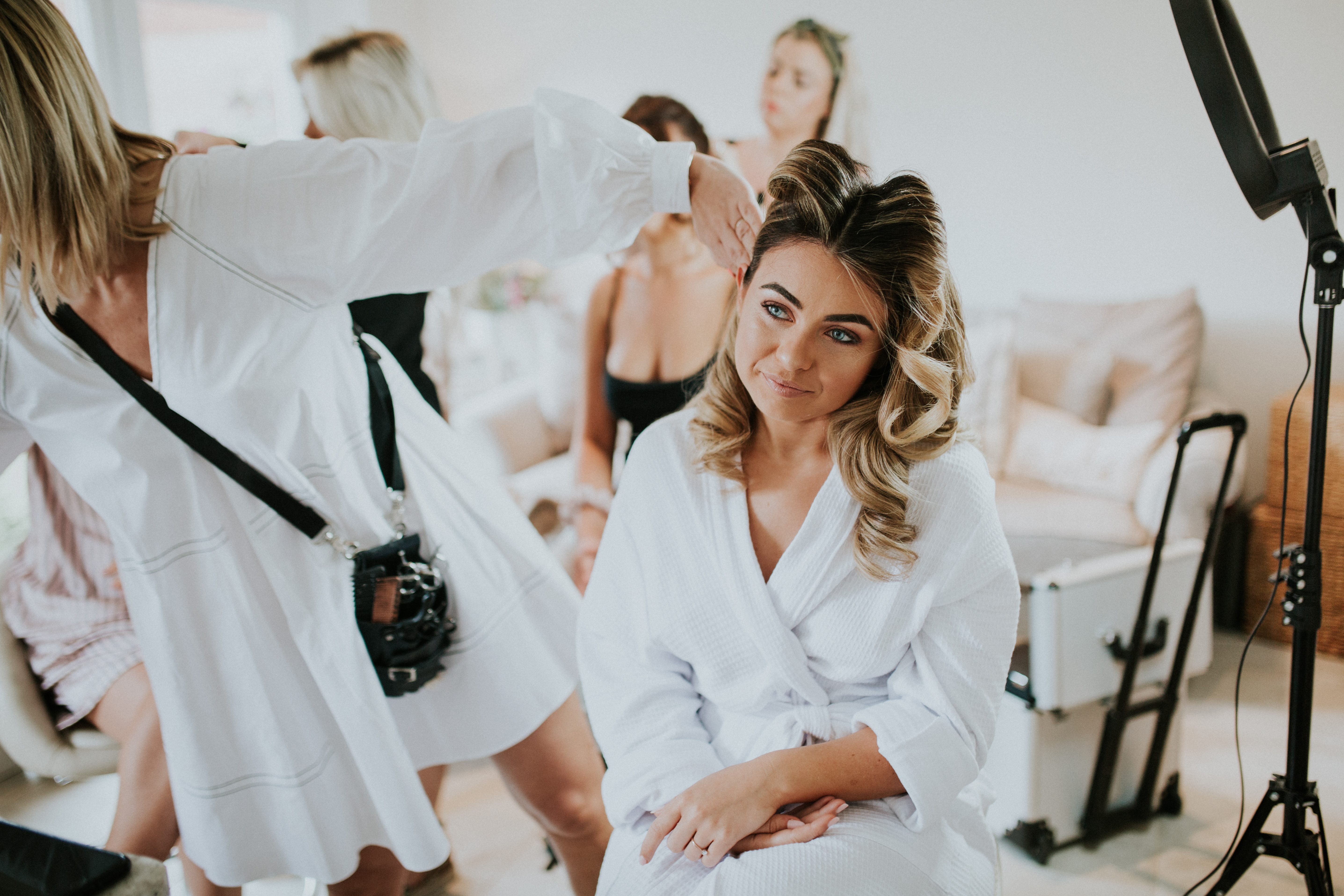 bride smiling 