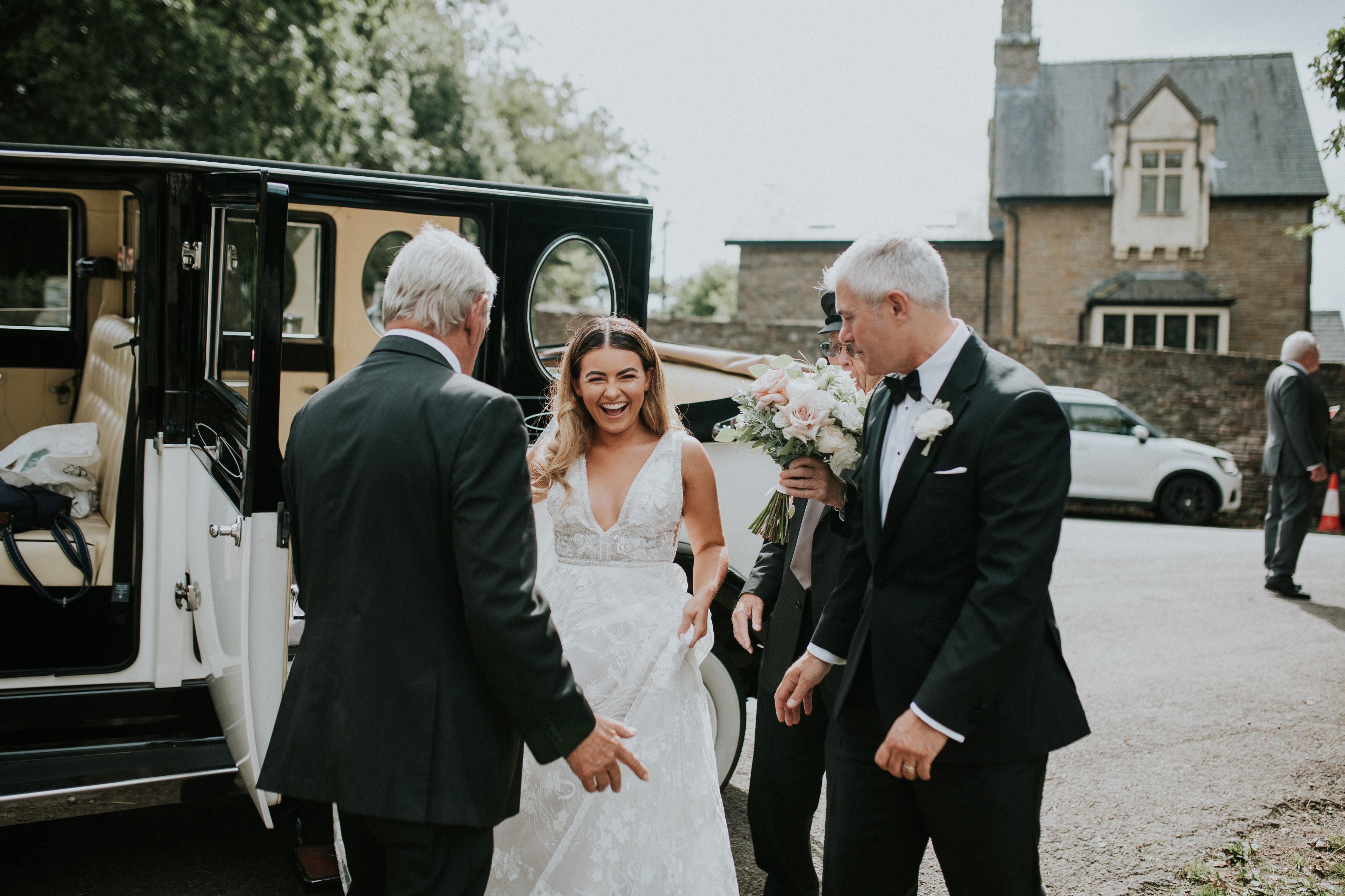 bride smiling 