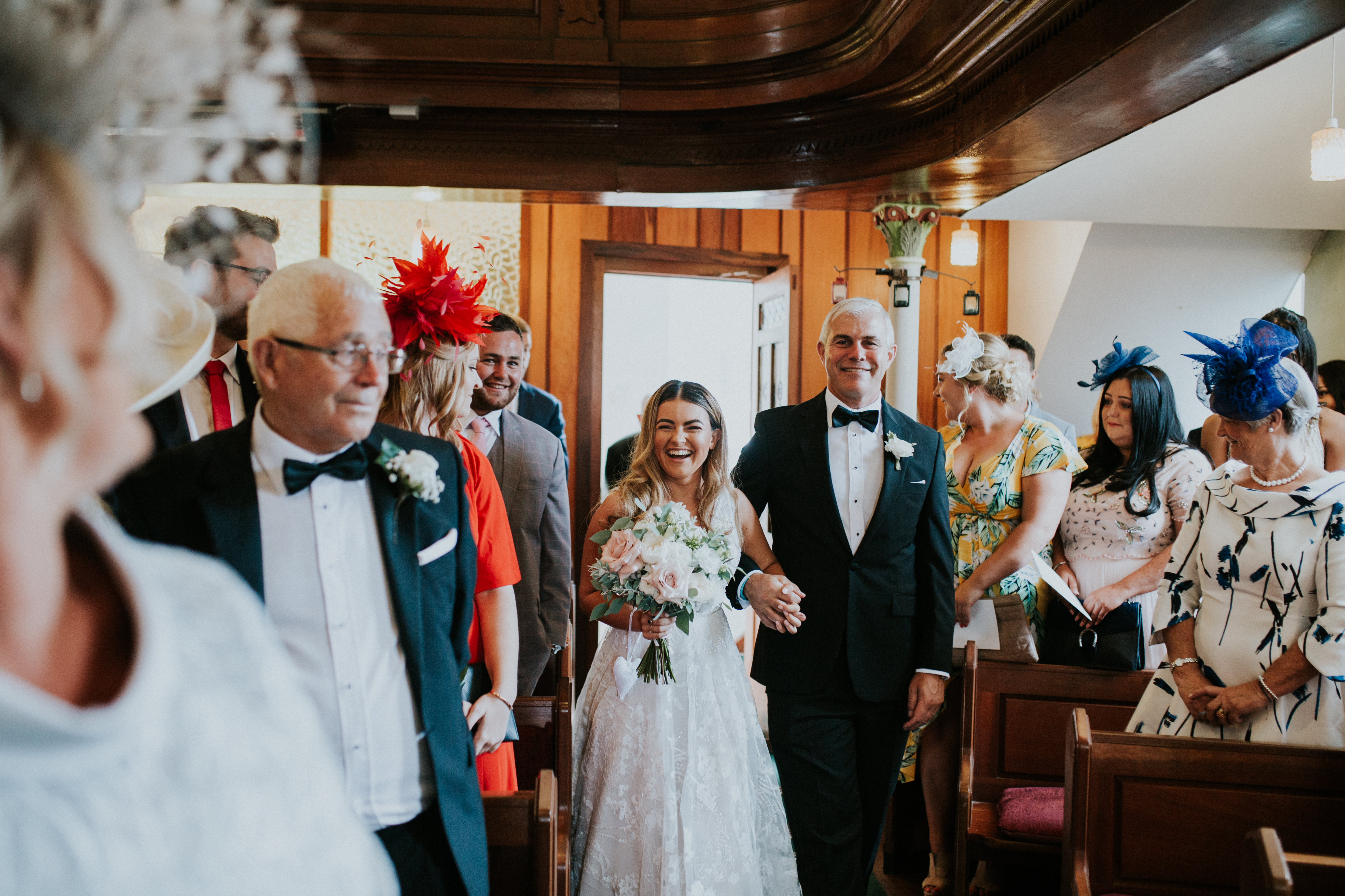 bride walking down the aisle 