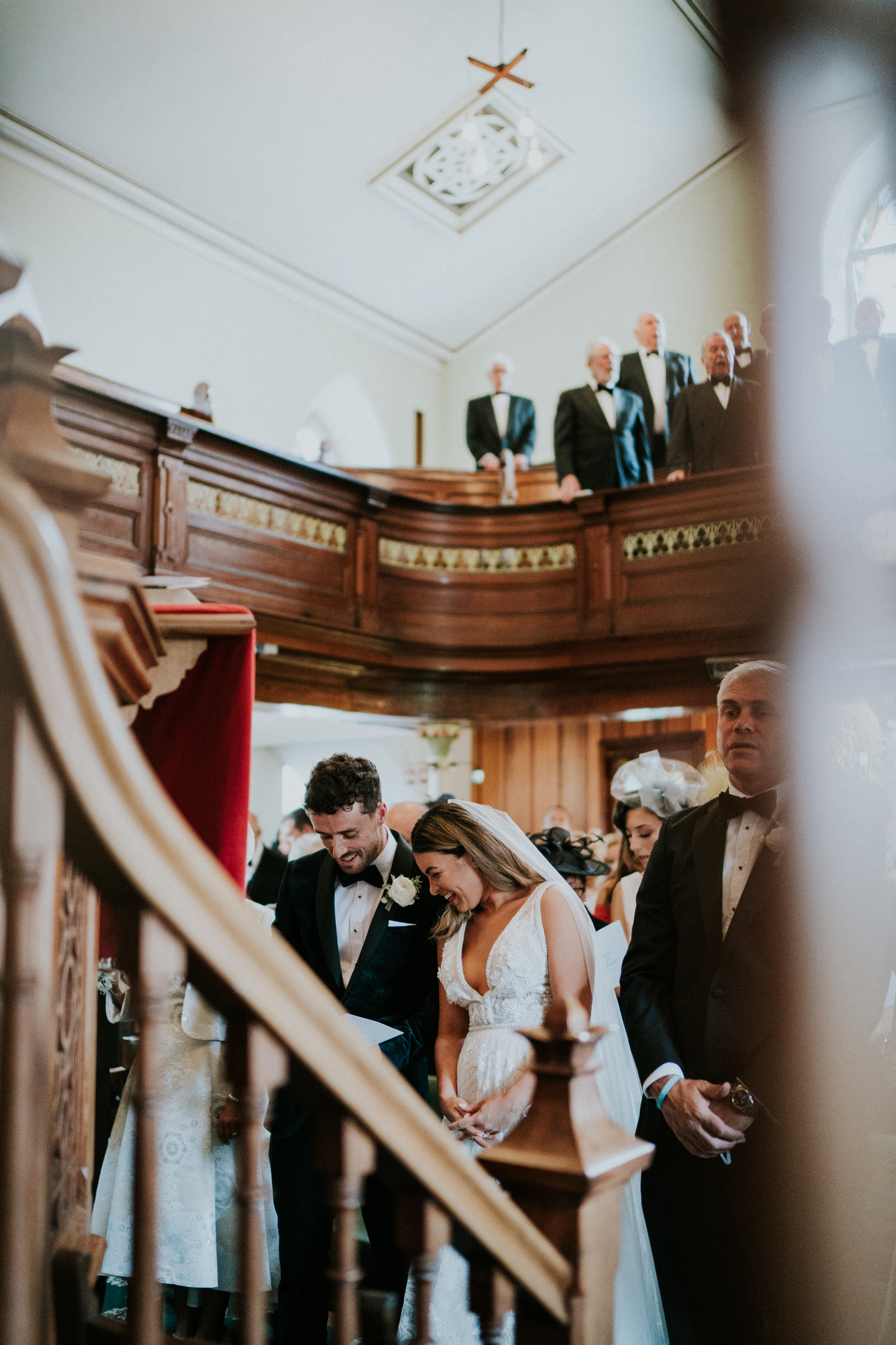 bride ans groom in ceremony 