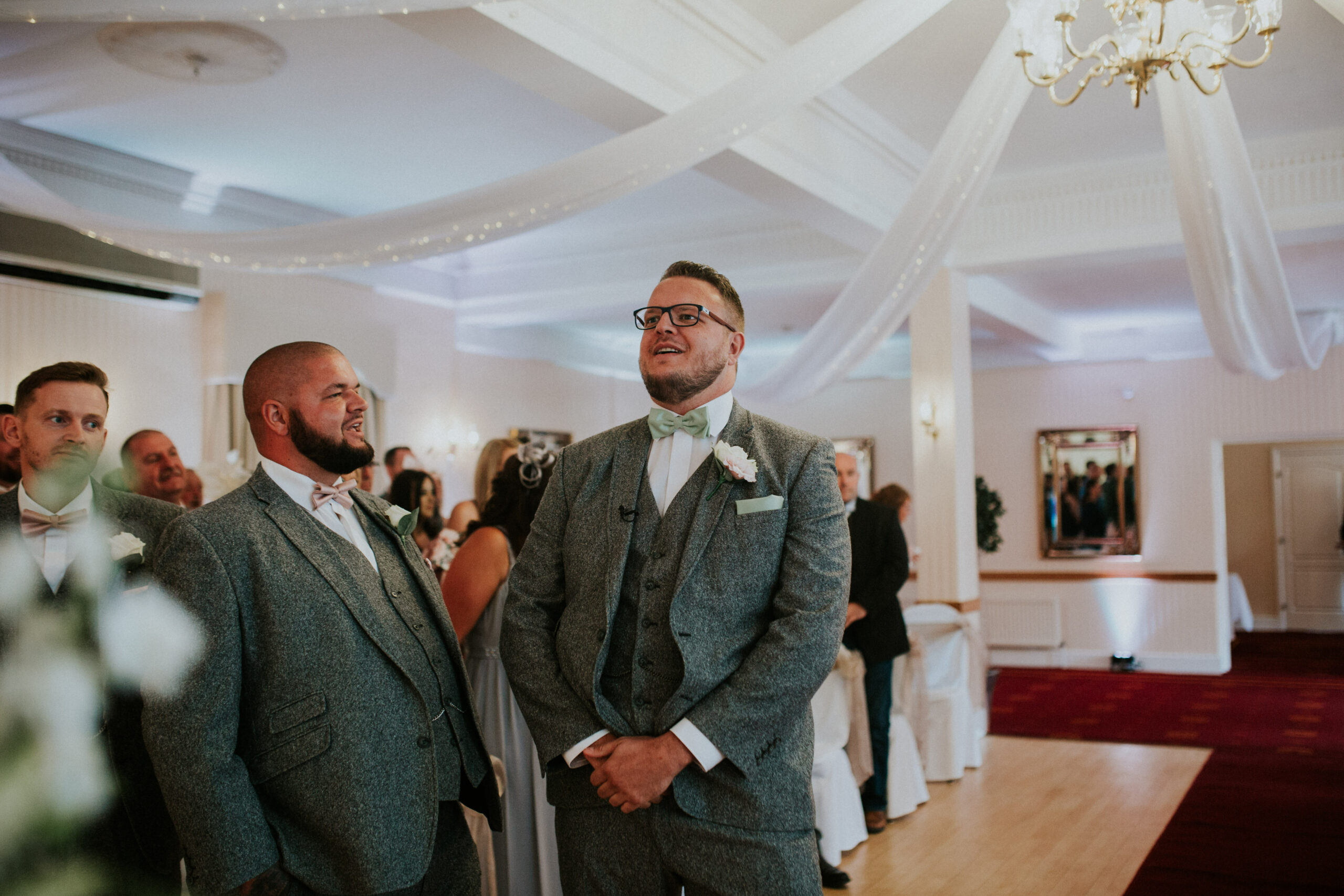 groom waiting for the bride 