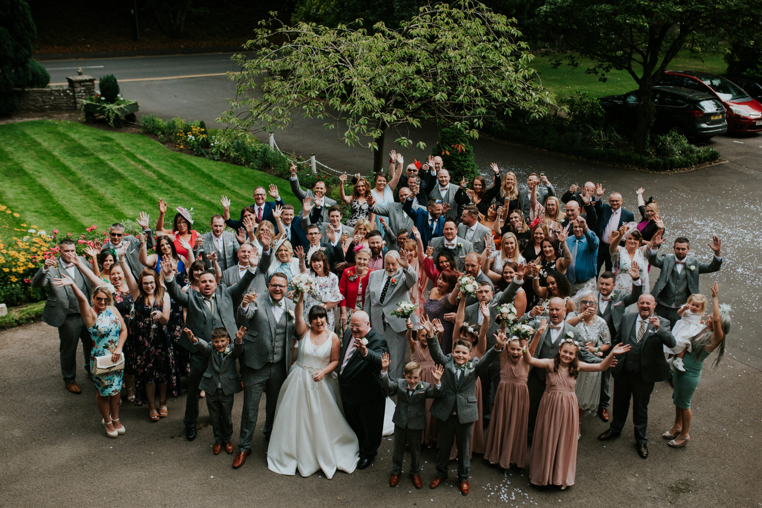 whole wedding group photo