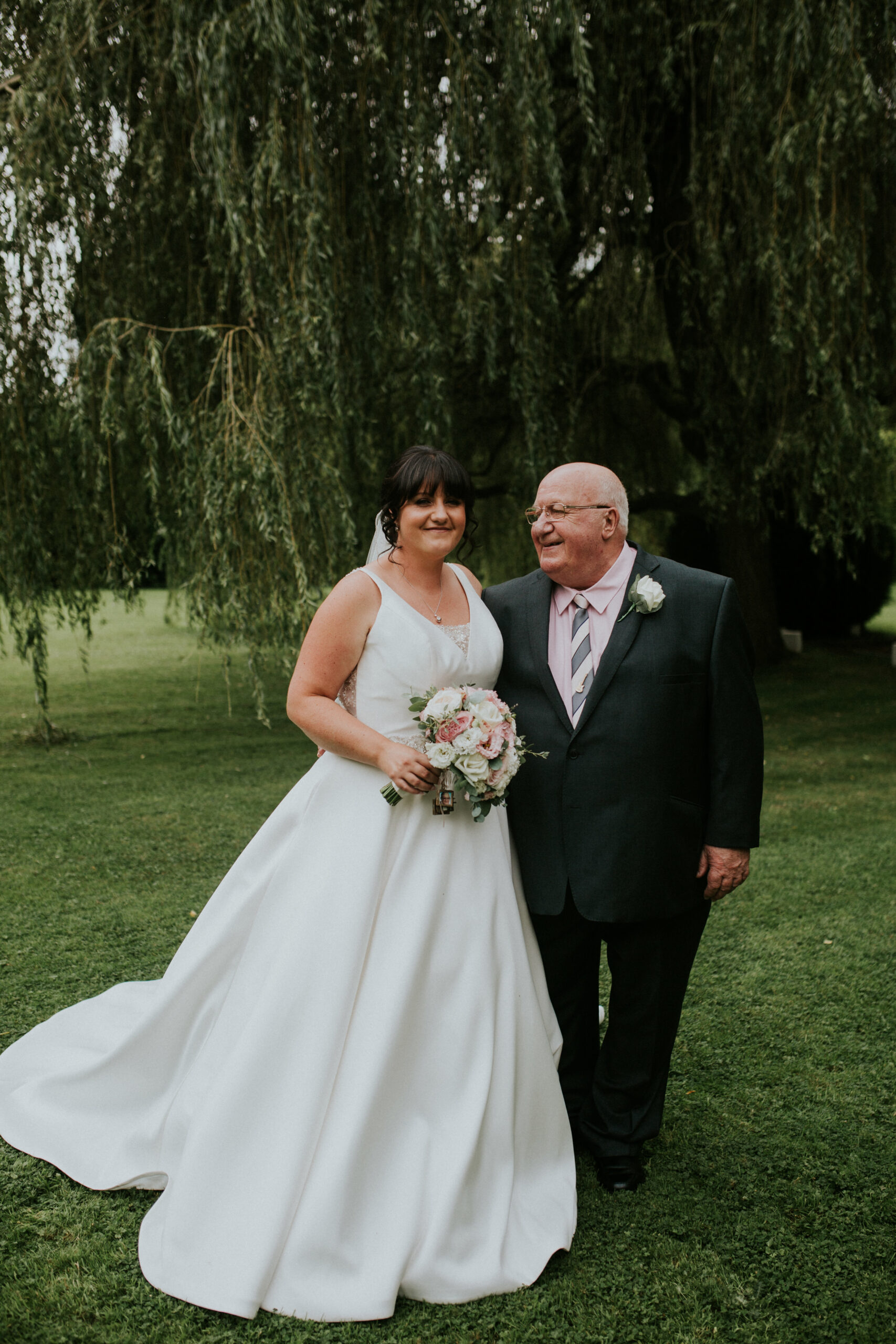 bride and grandad 