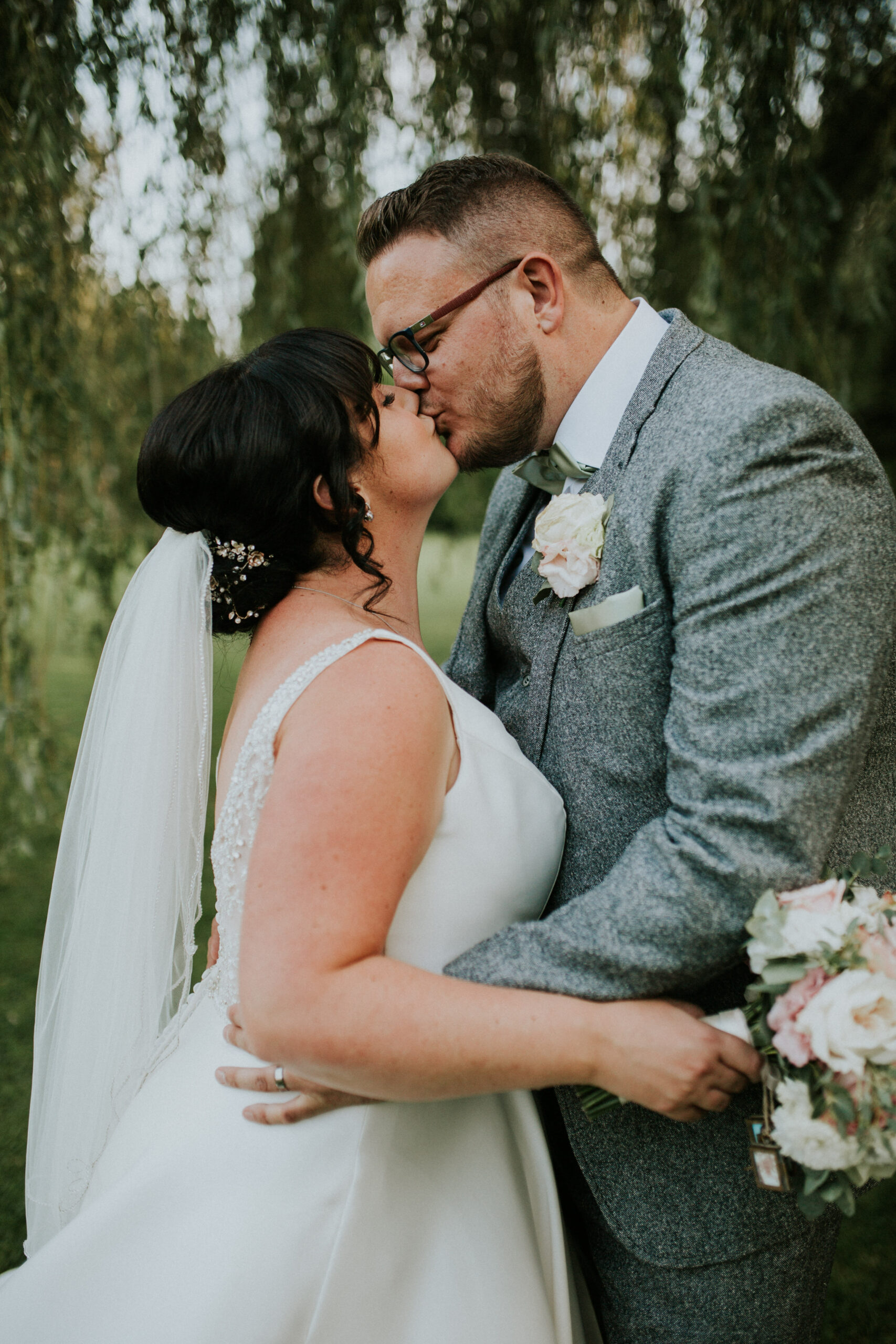 bride and groom portrait