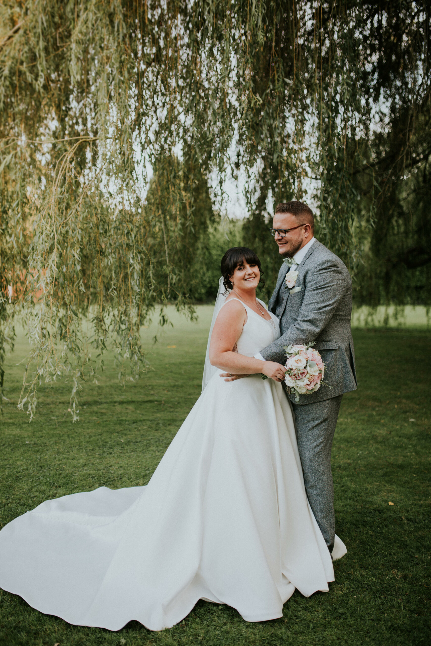 bride and groom portrait