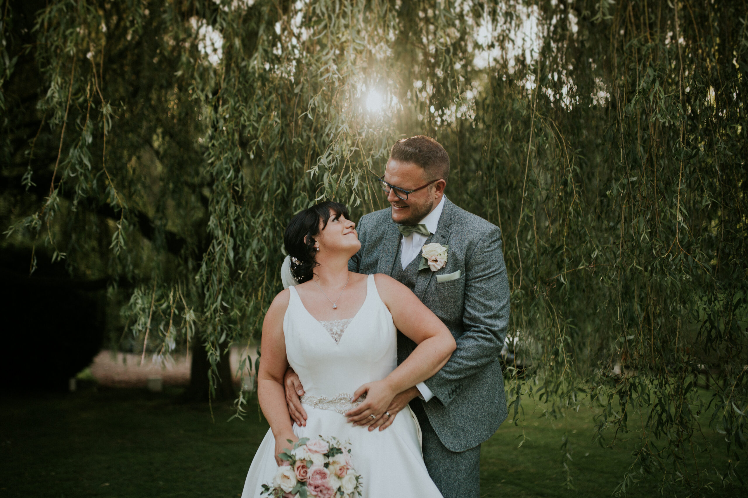 bride and groom portrait