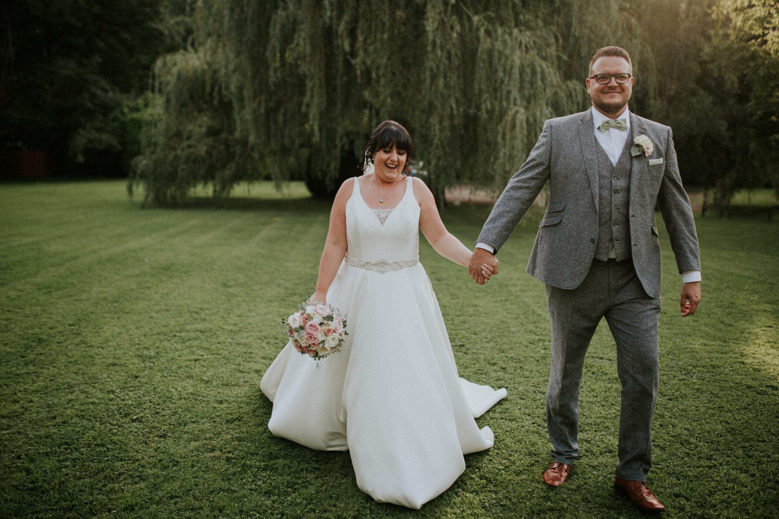 bride and groom portrait