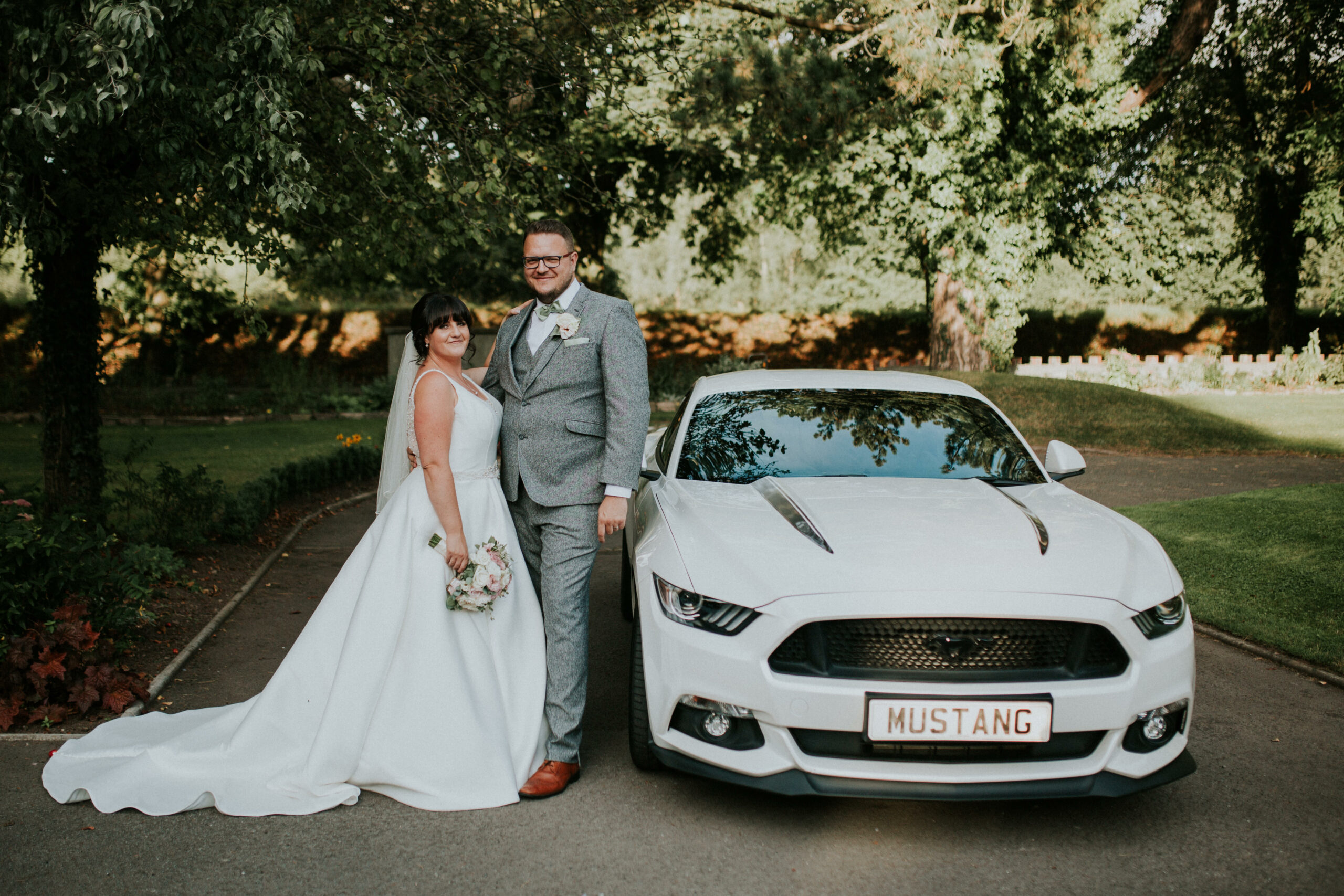 bride and groom portrait