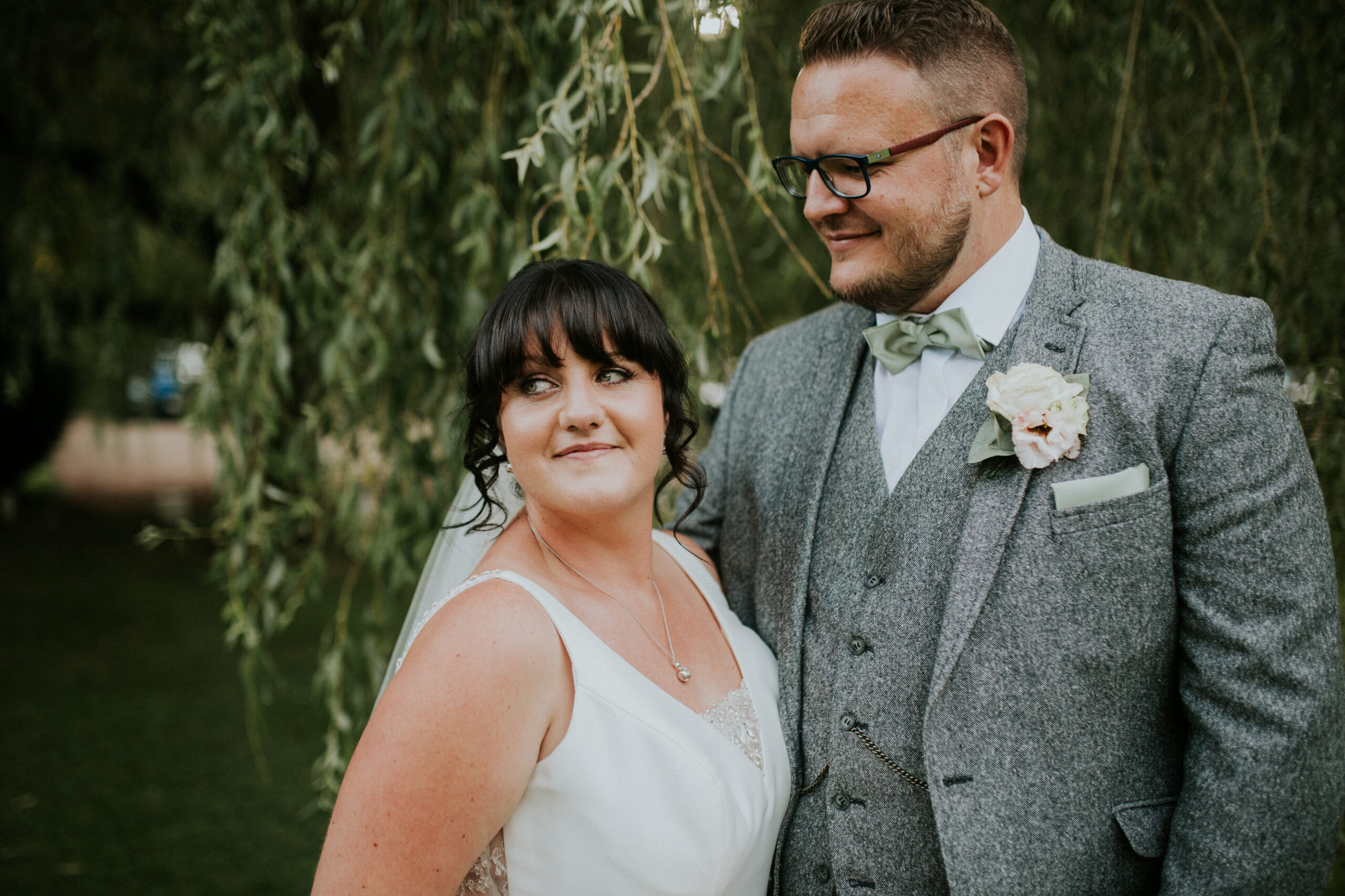 bride and groom portrait