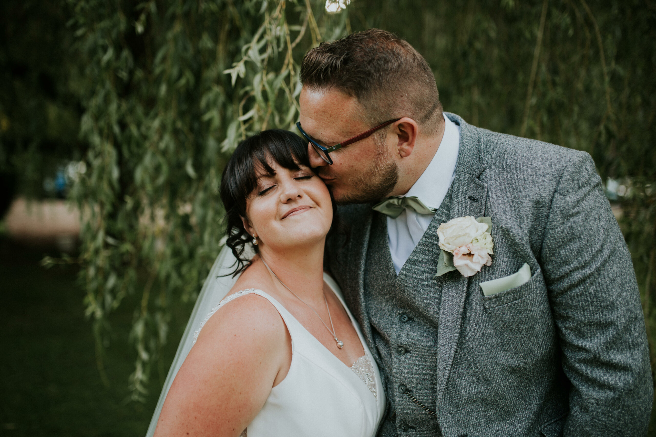 bride and groom portrait