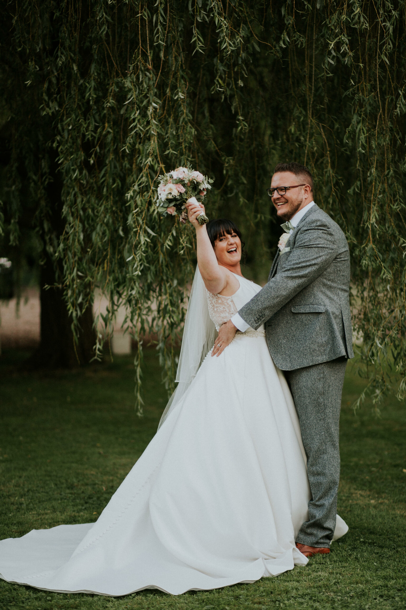 bride and groom portrait