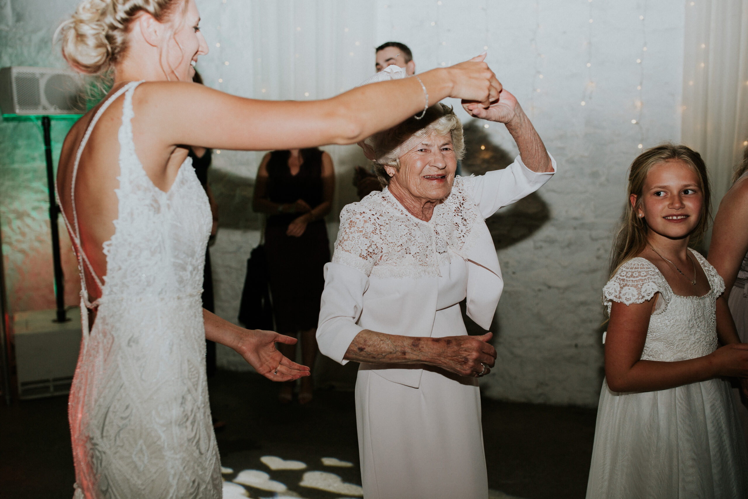 bride and her nan dancing 