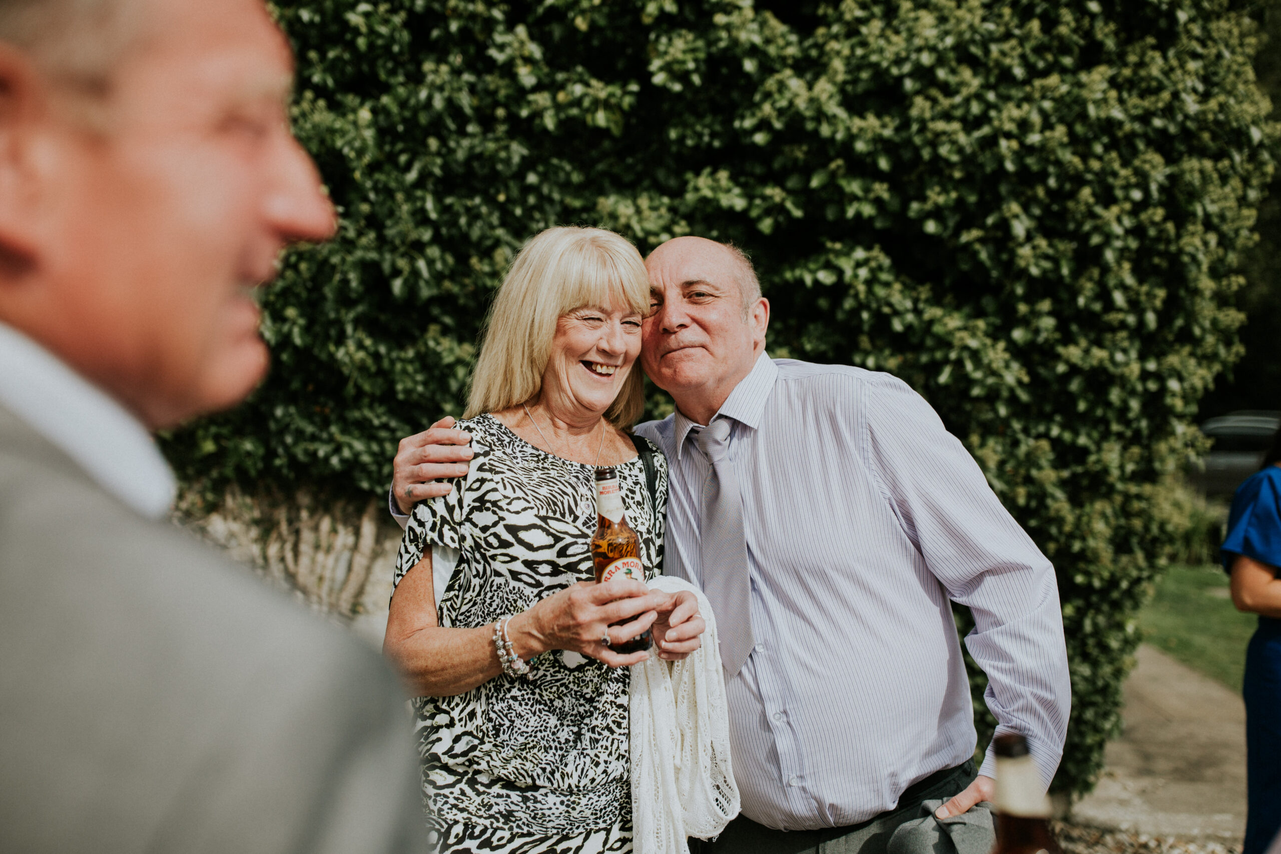 guests looking into the camera smiling 