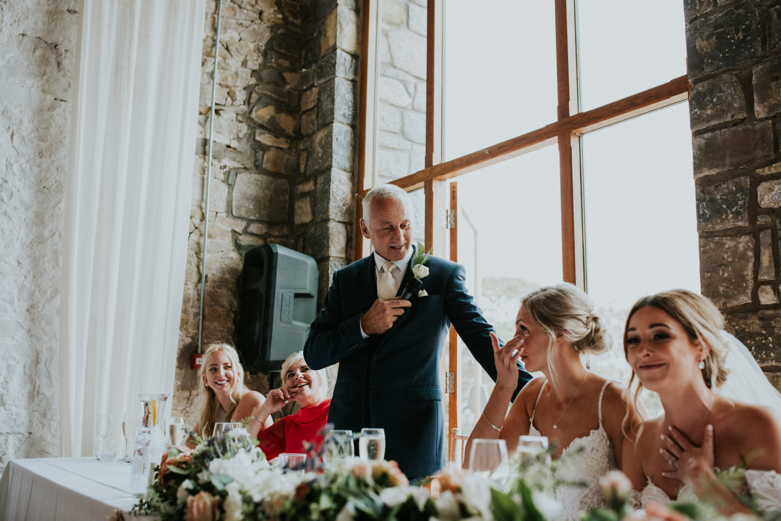 father of the bride giving a speech 