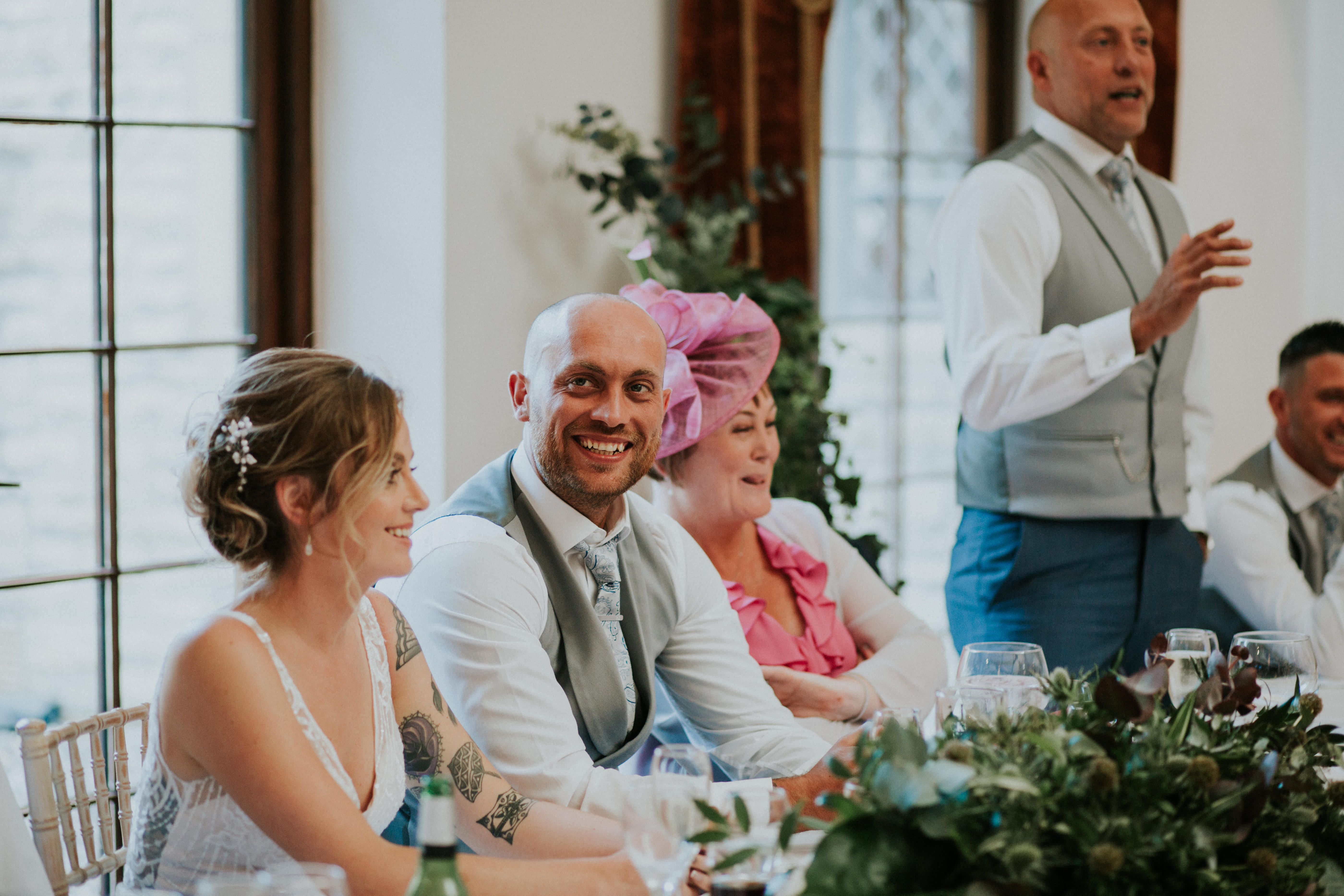 groom smiling 