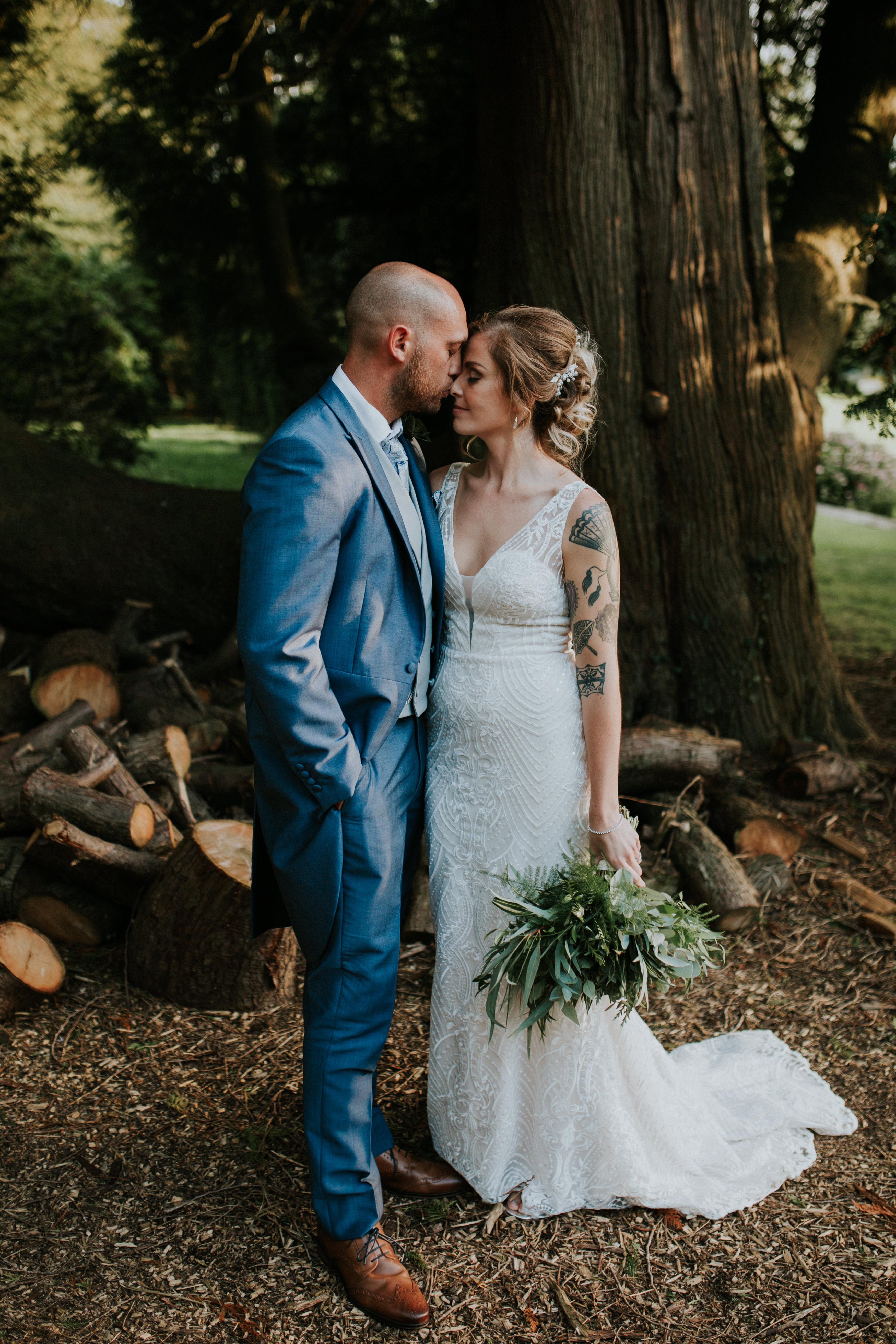 bride and groom portraits 