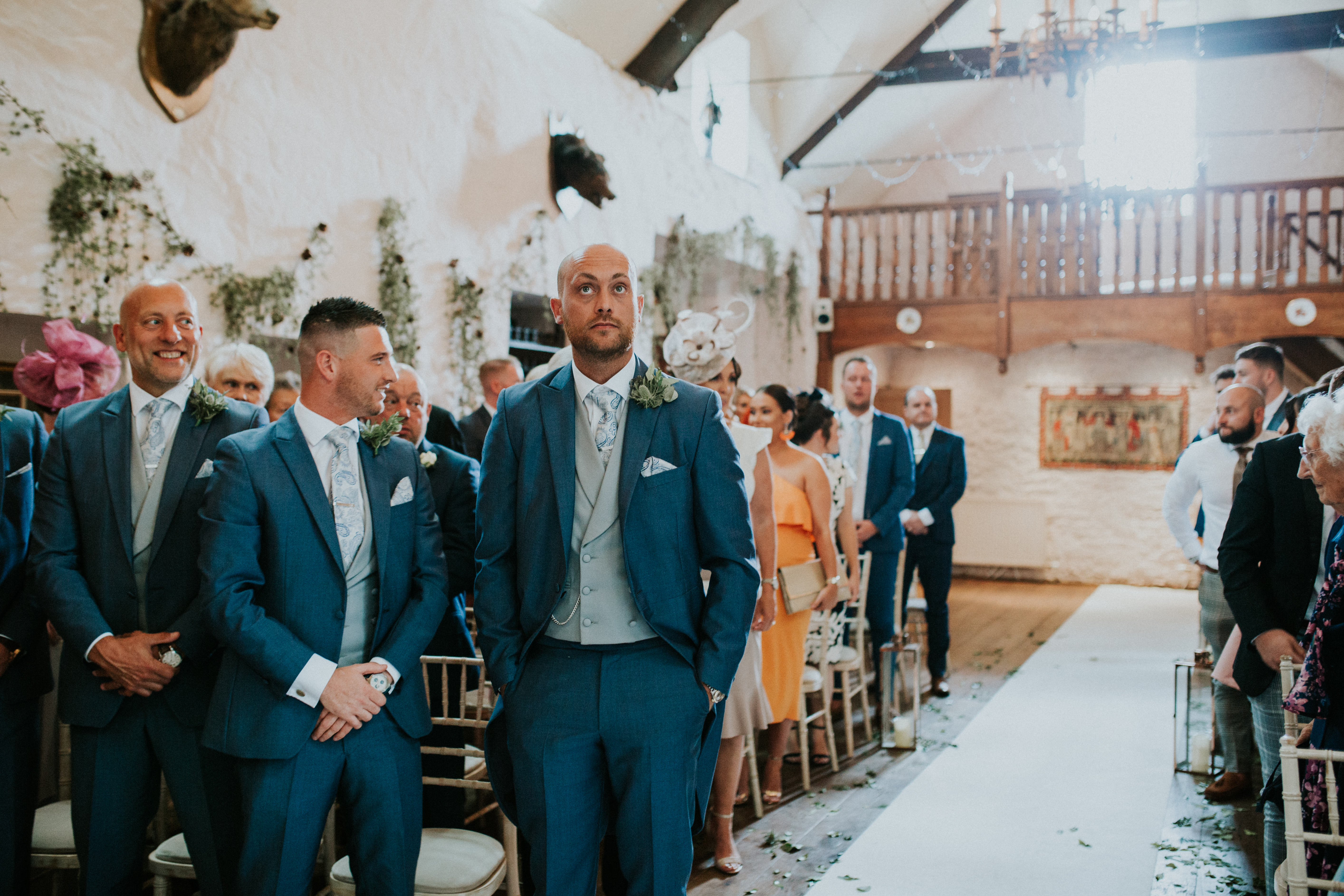 groom waiting for the bride 