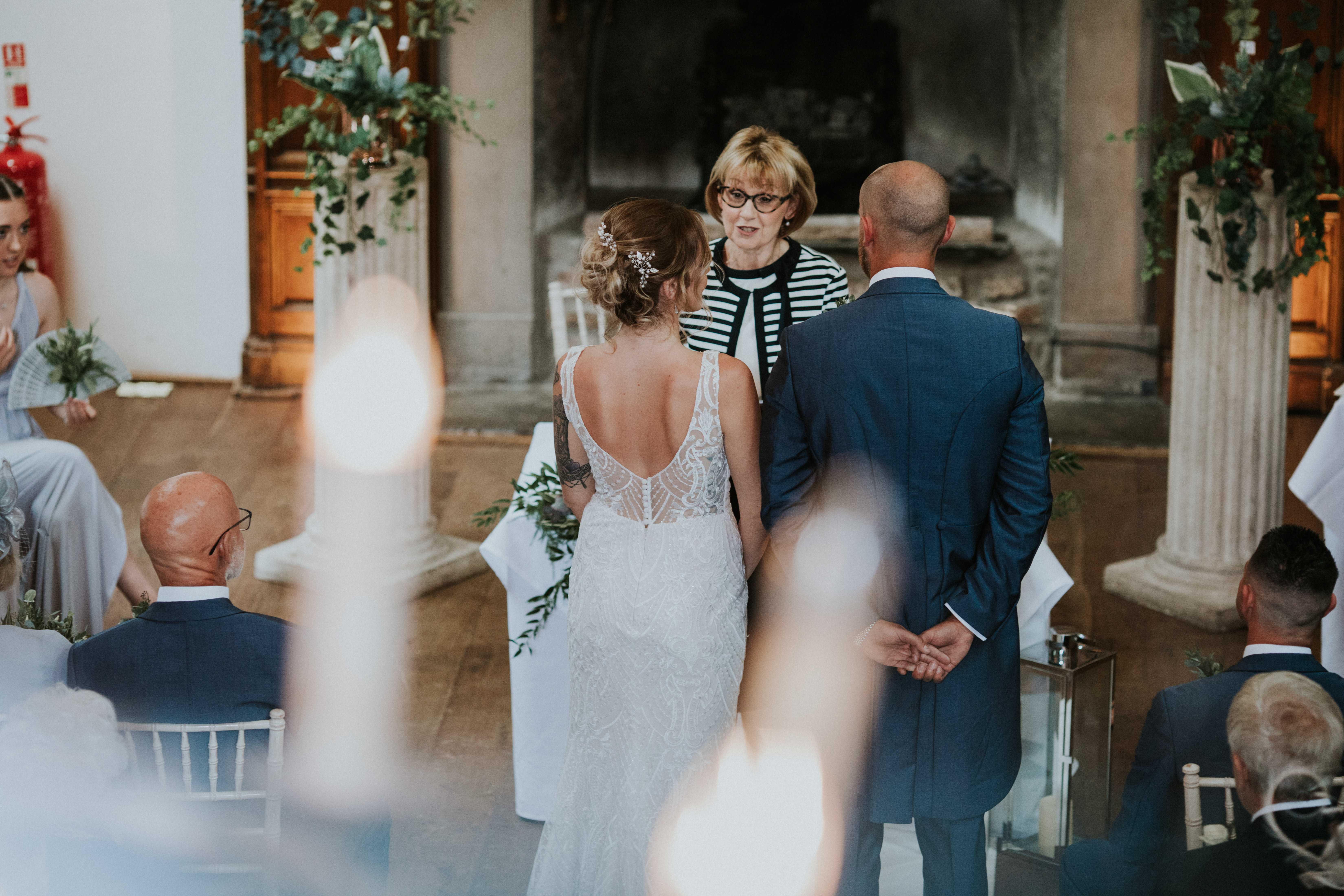 back of the ceremony room 