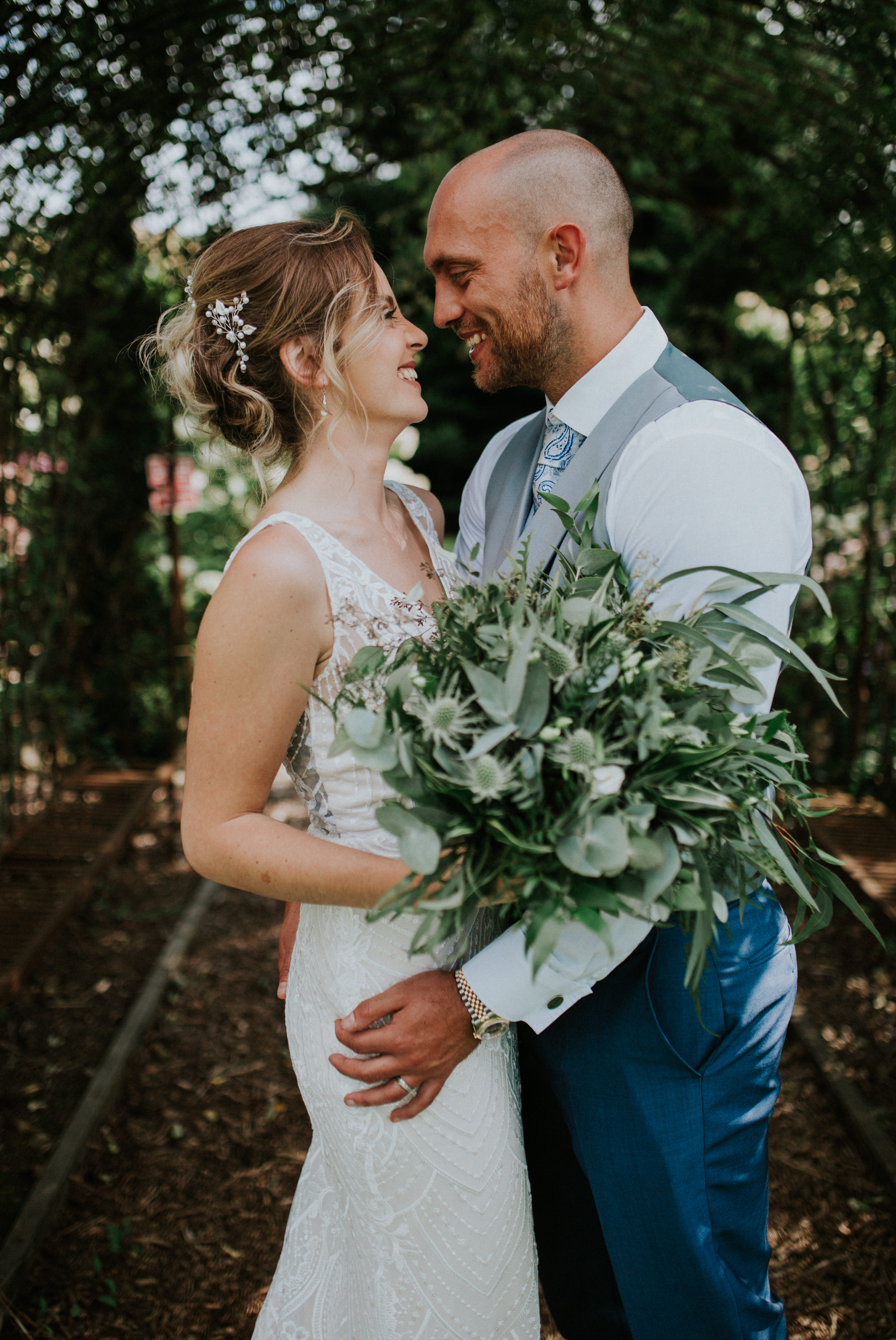 bride and groom portraits 