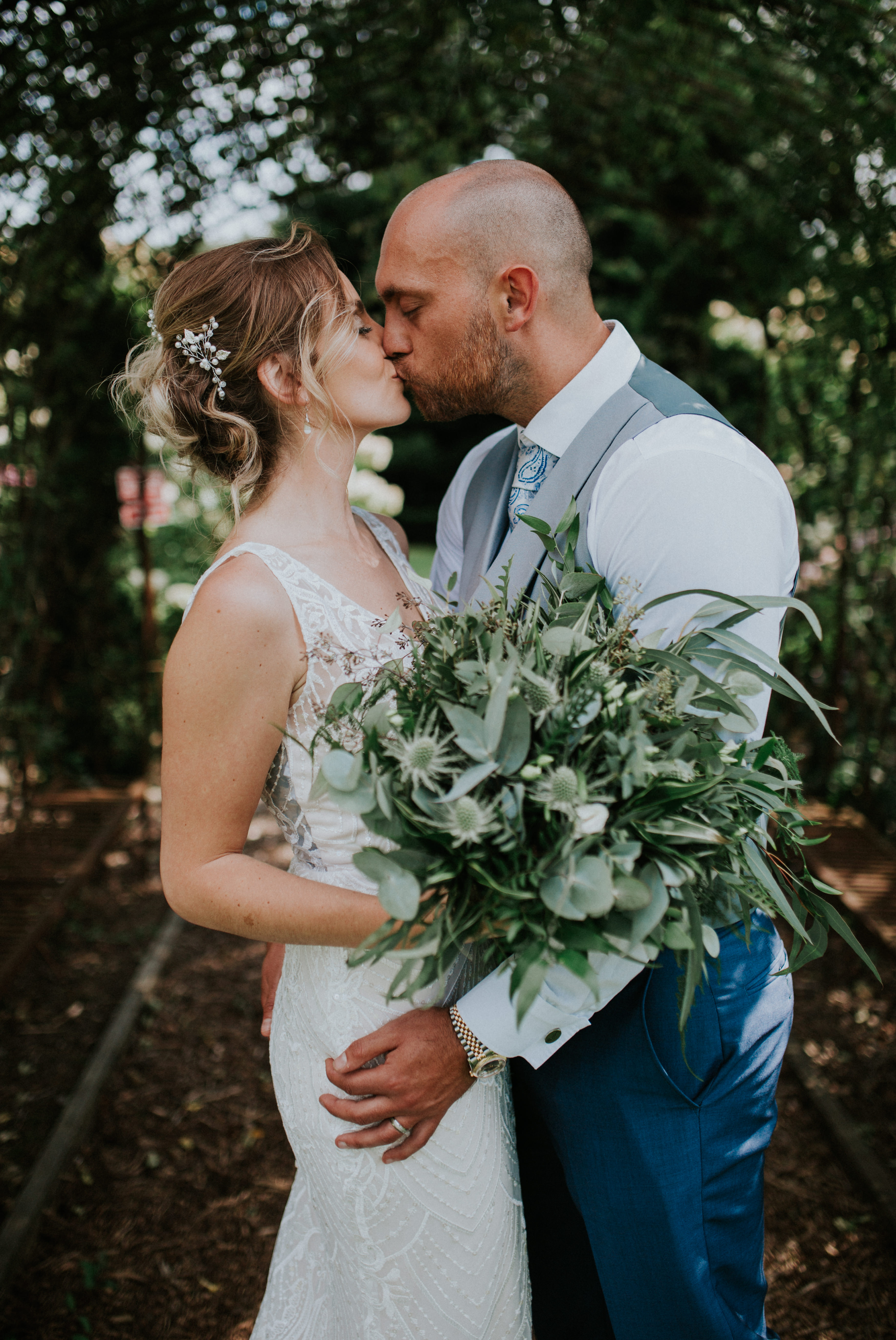 bride and groom portraits 