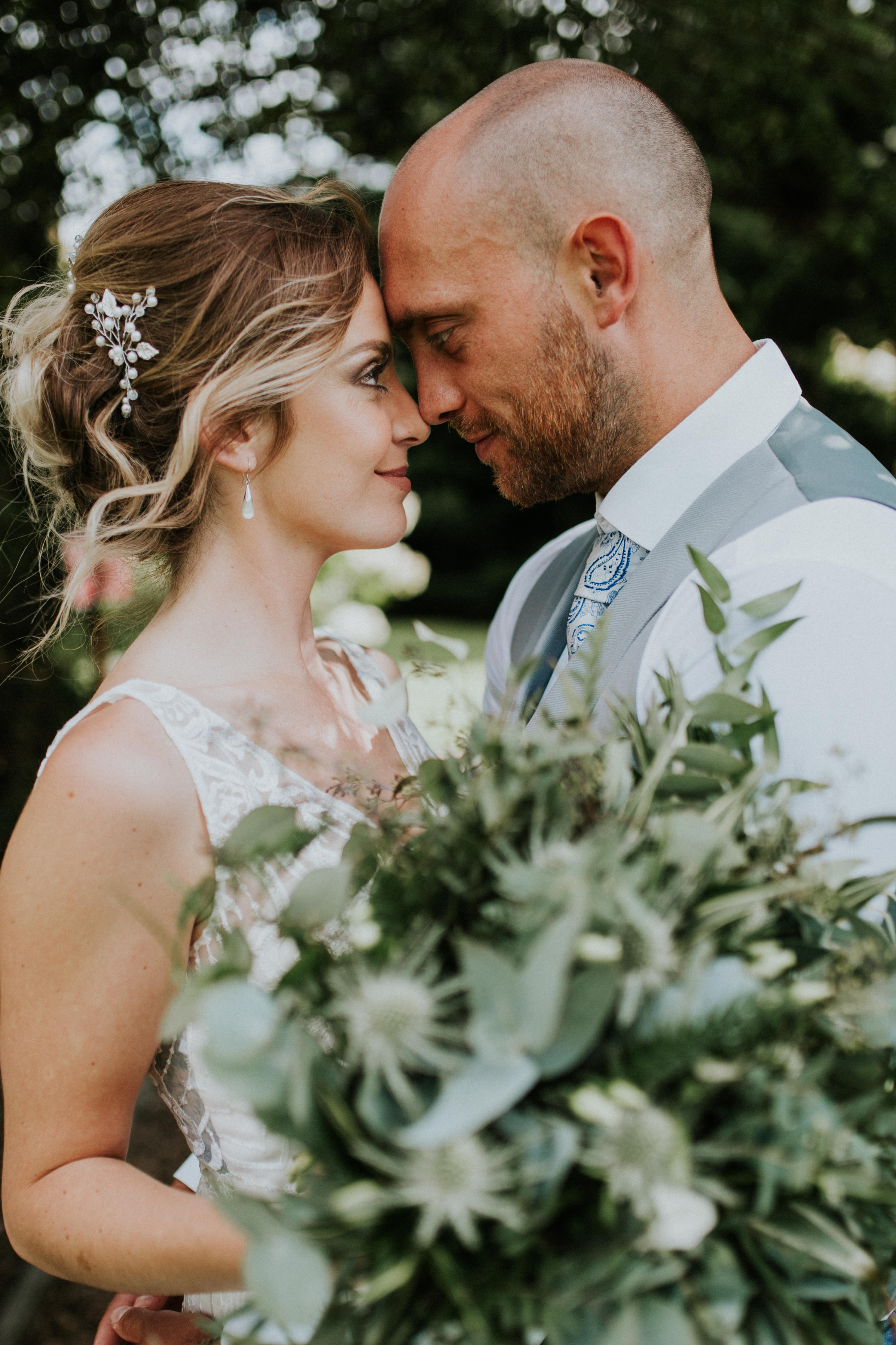 bride and groom portraits 