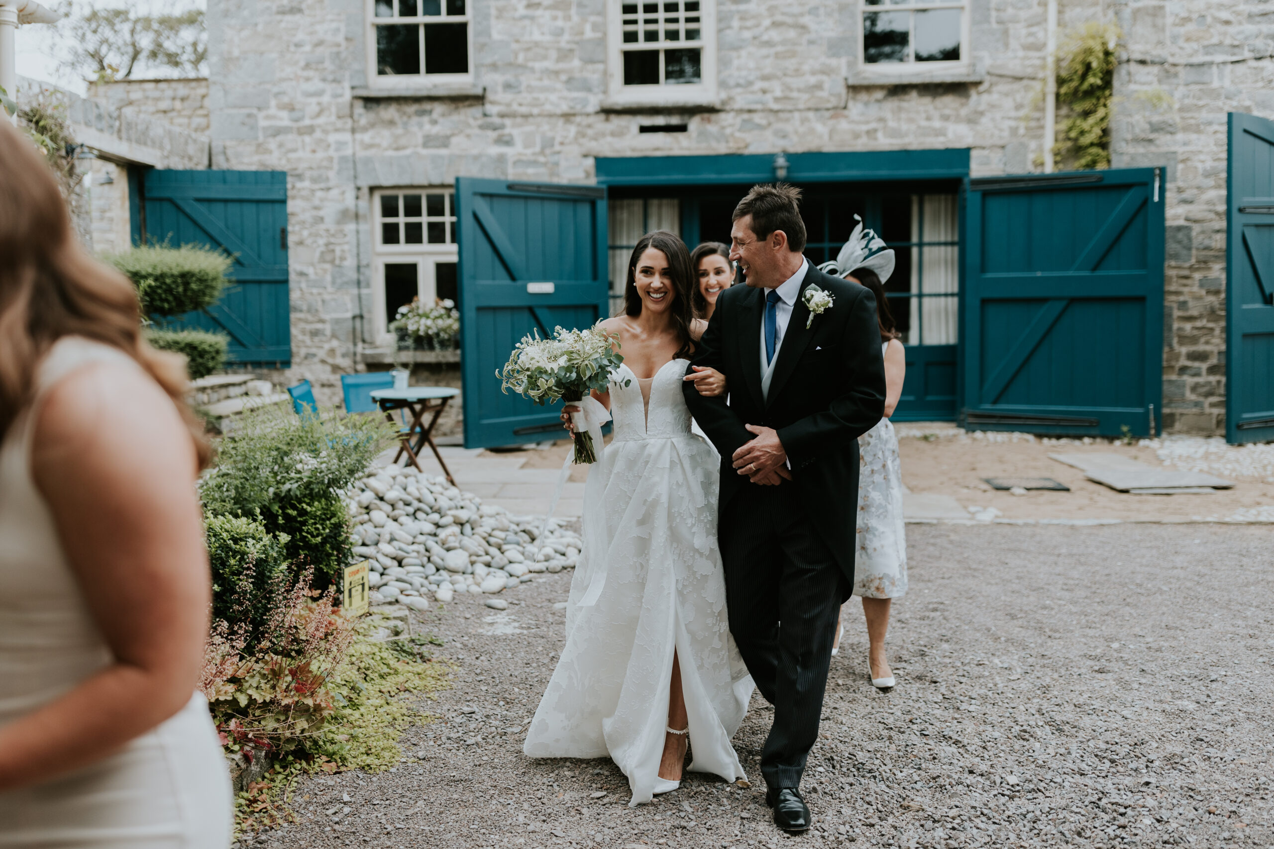 Bride and father of the bride