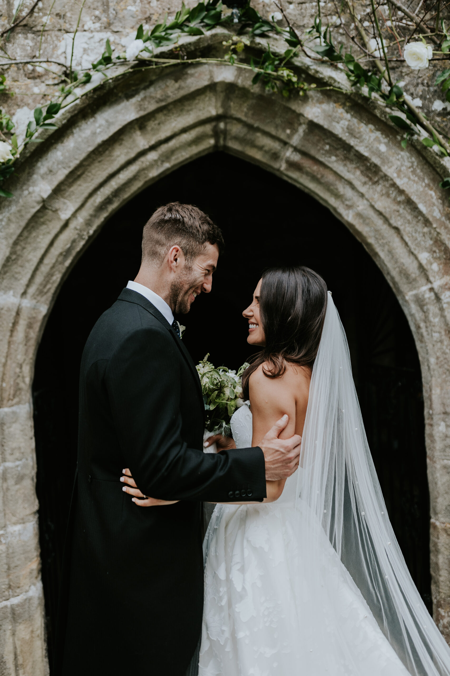 Bride and groom during the ceremony