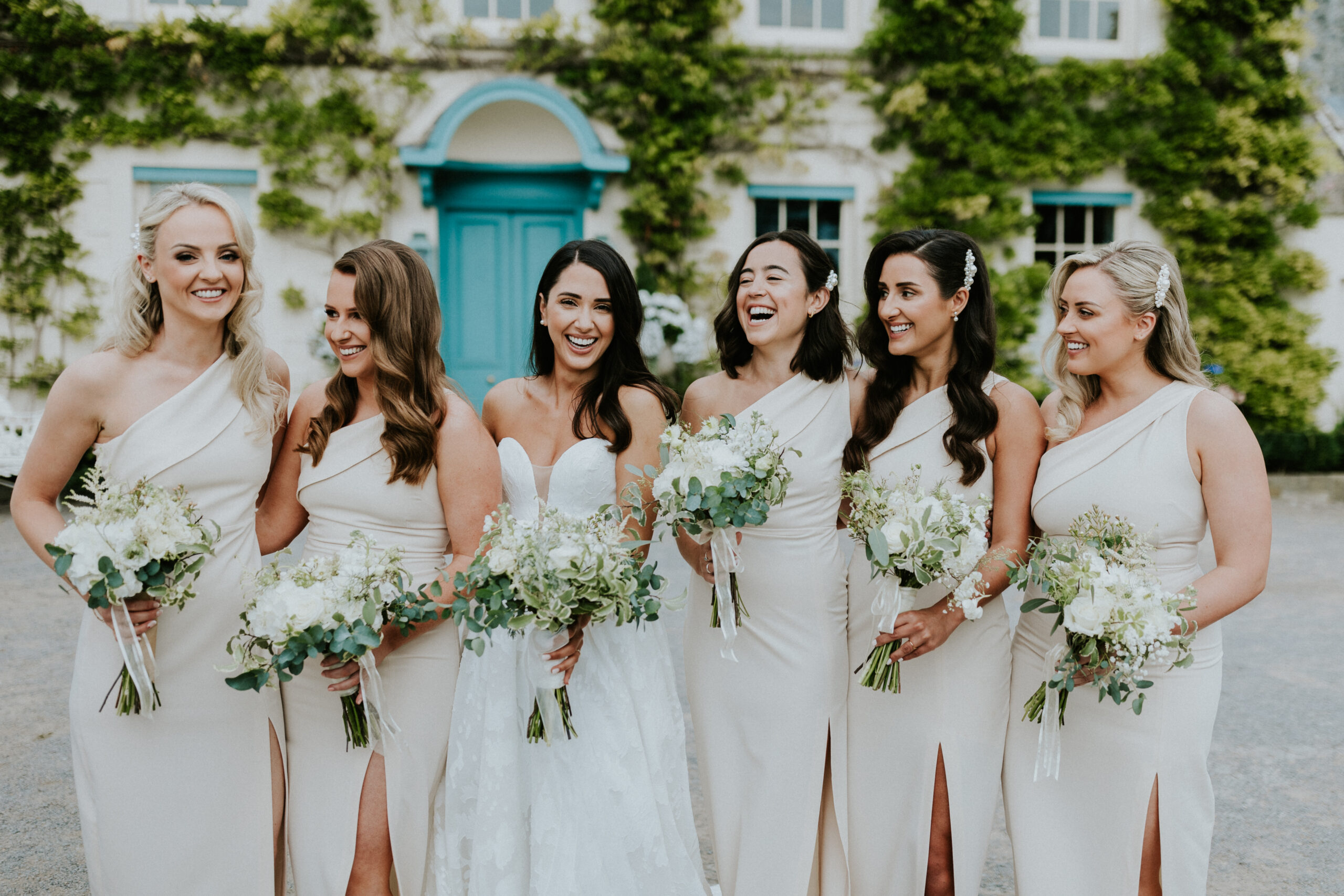 Bride and bridesmaids