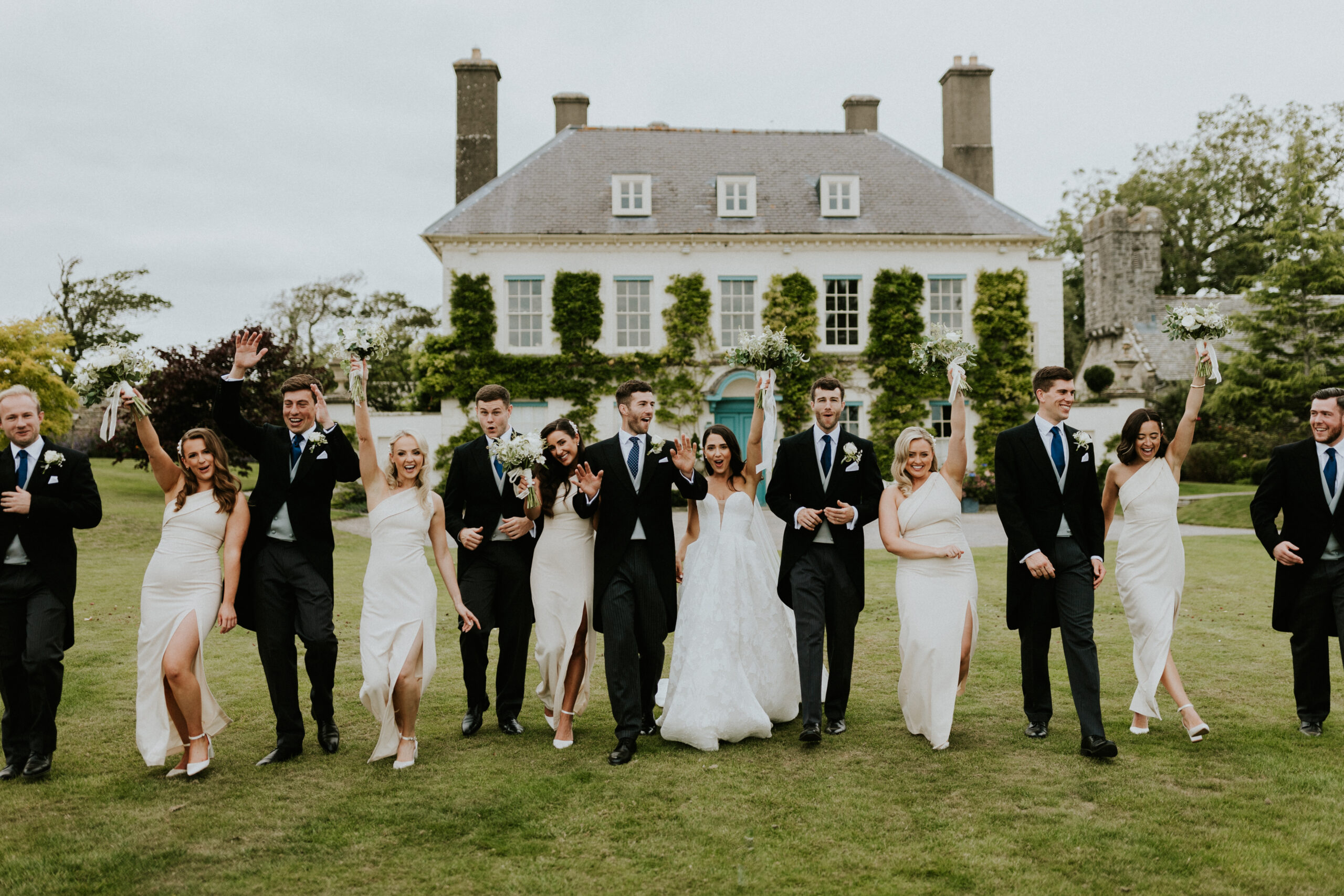 Bridesmaids and groomsmen