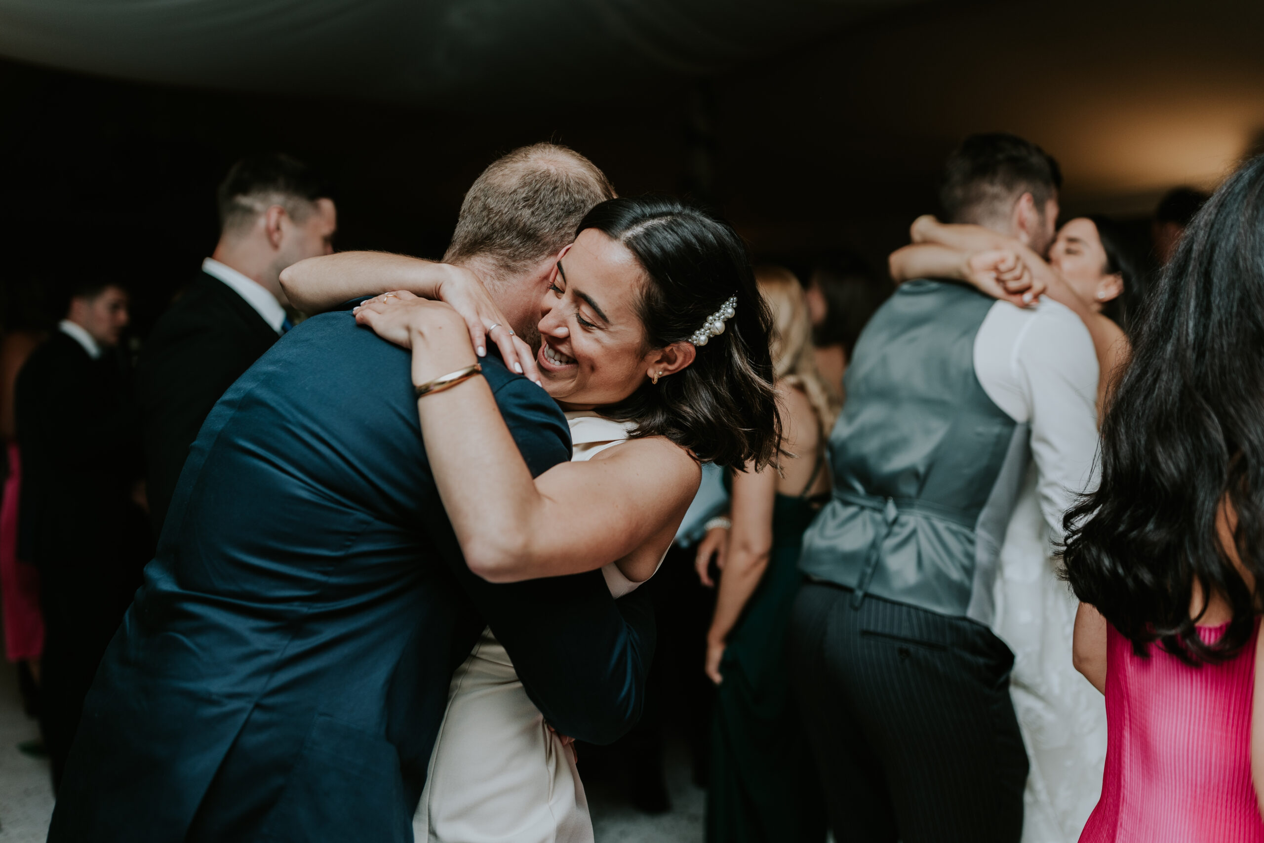 Guests dancing