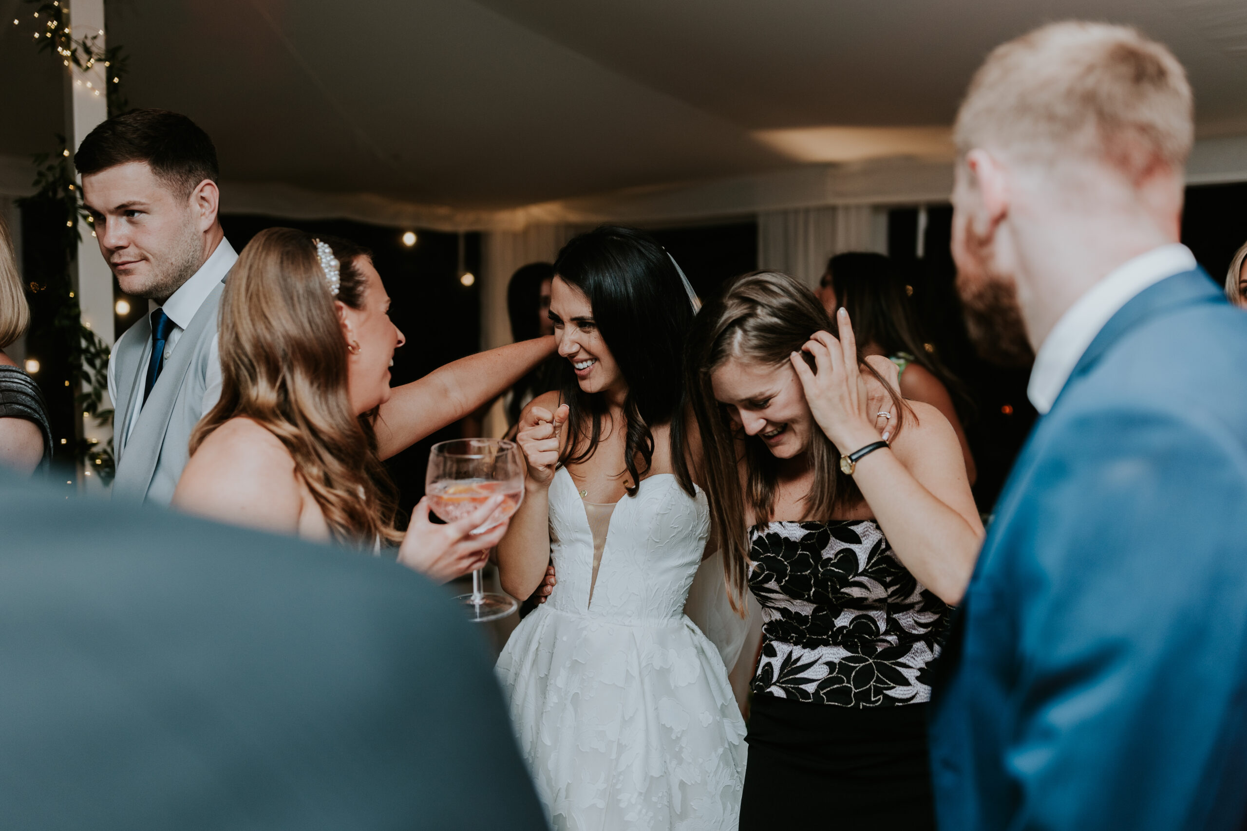 Guests dancing