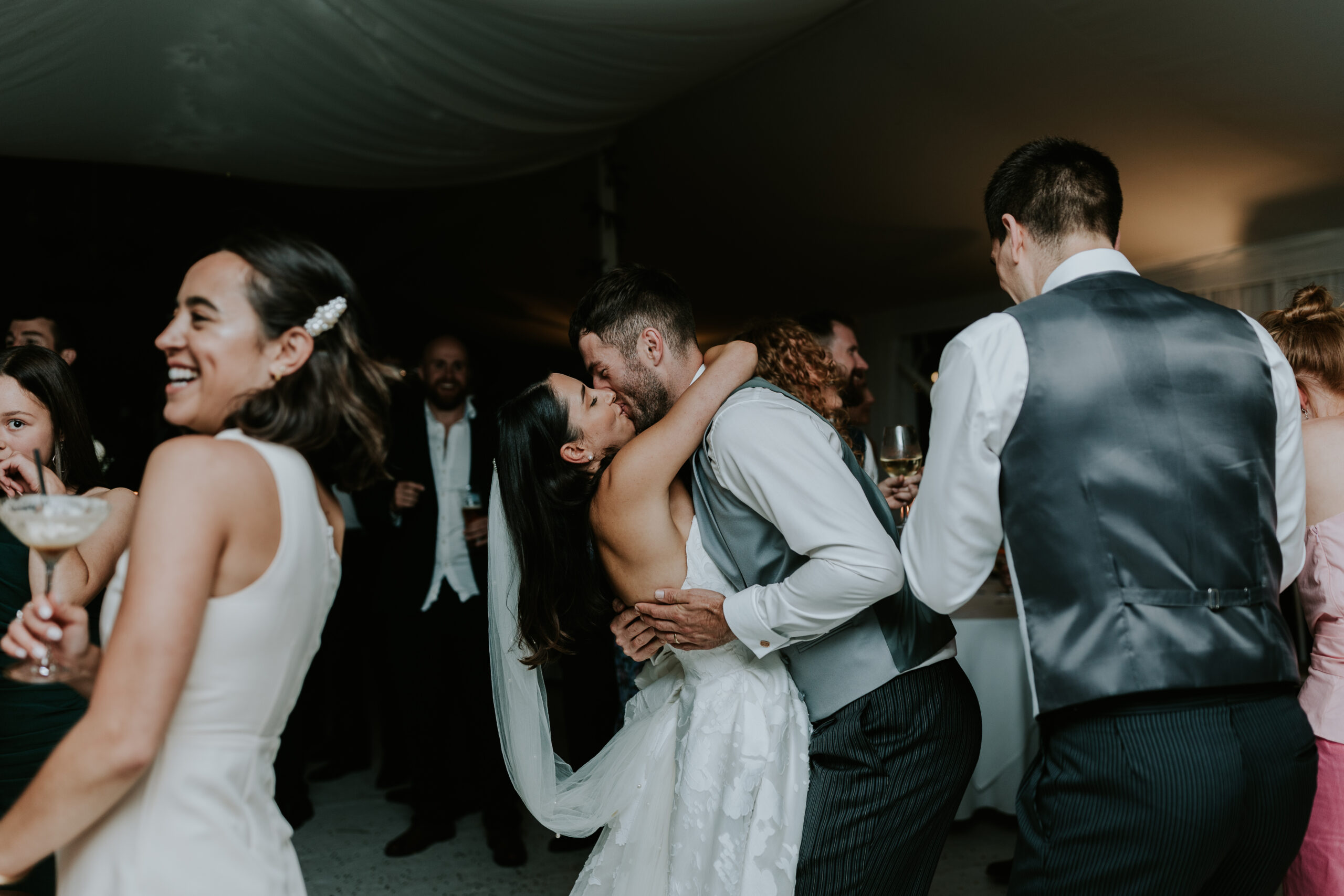 Guests dancing