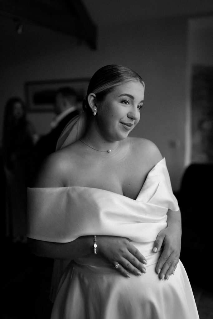 Pregnant Bridal Portrait